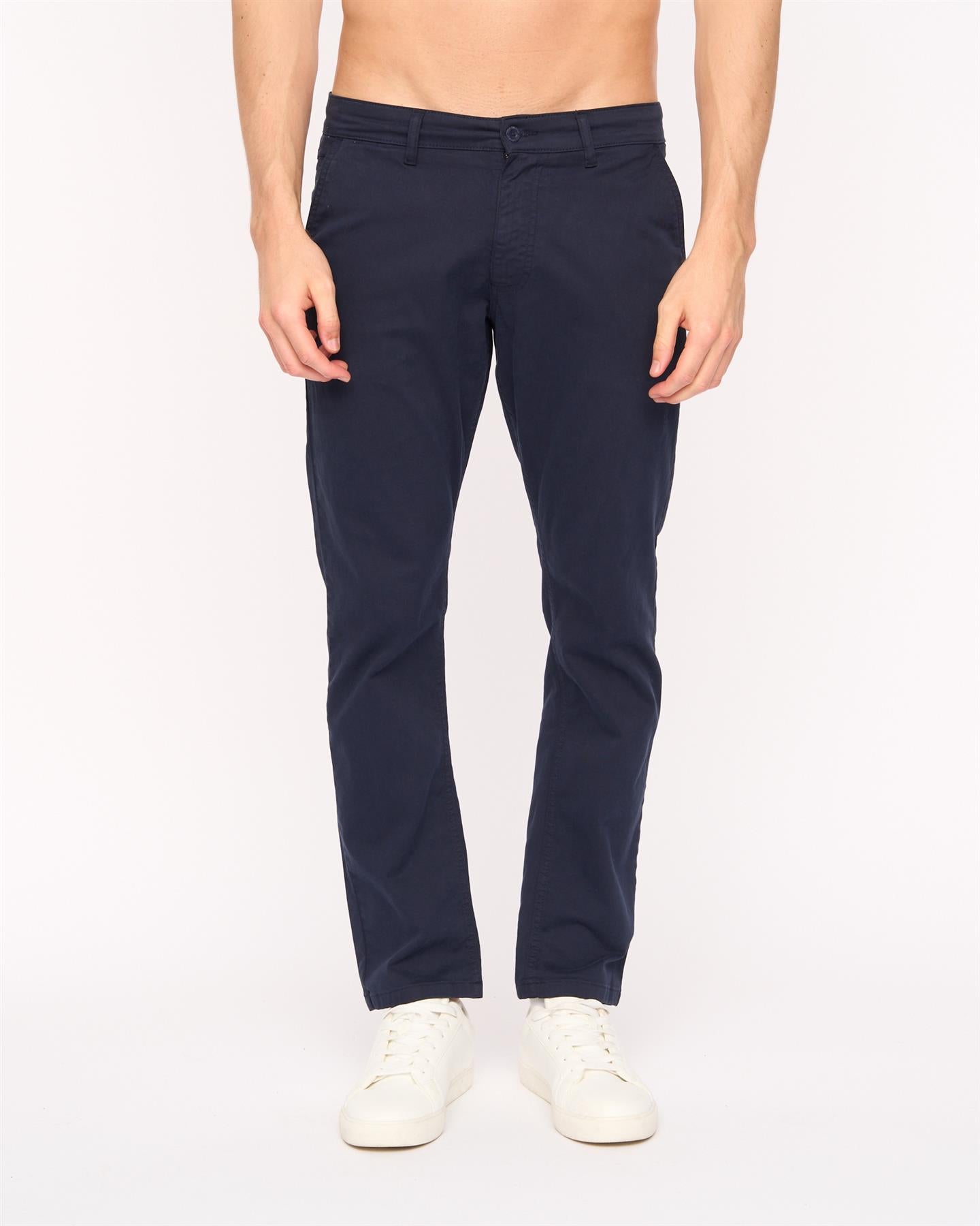 Mens Moretor Chinos Navy
