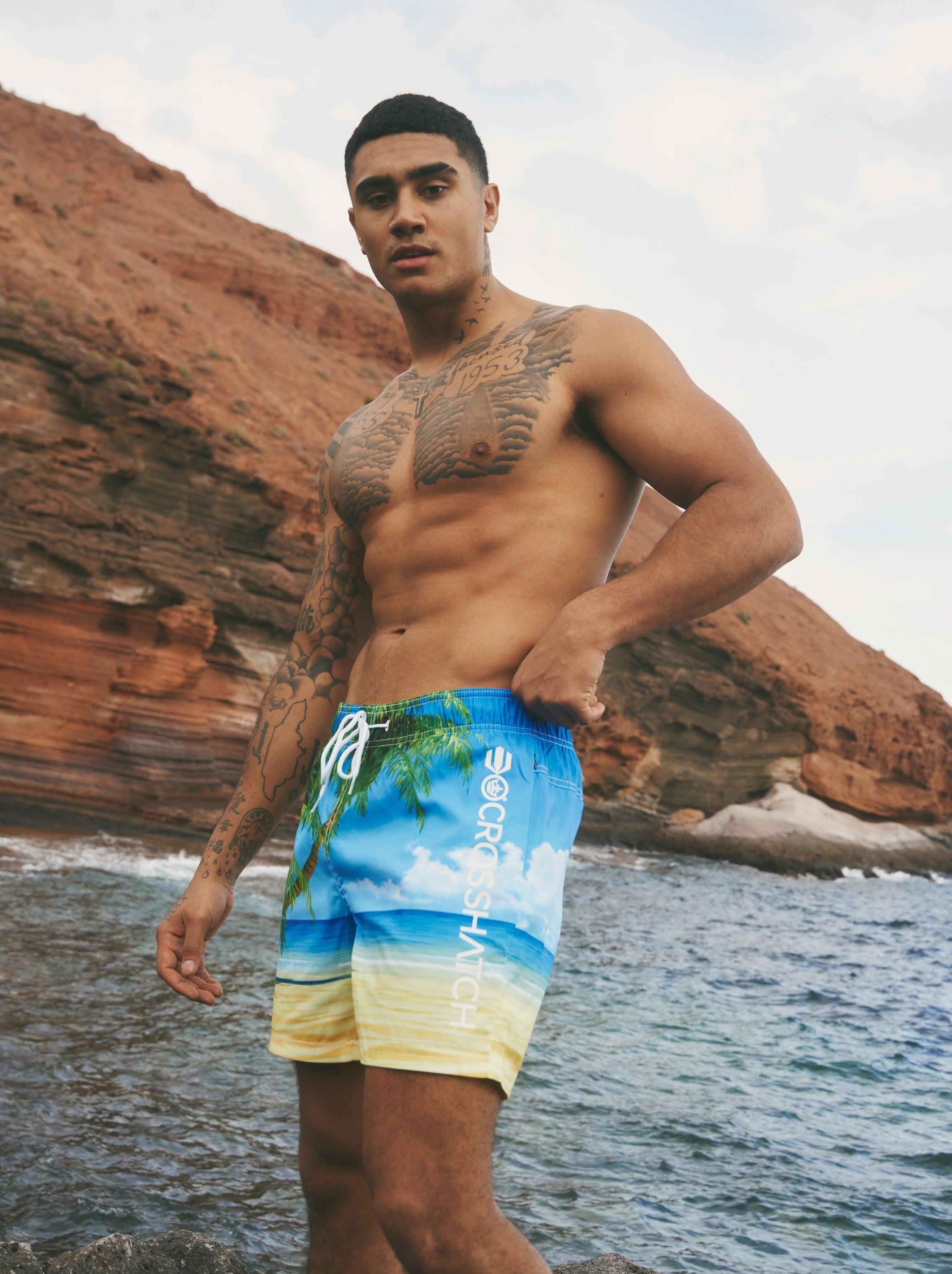 Mens Beach Dream Swim Shorts Palm Beach