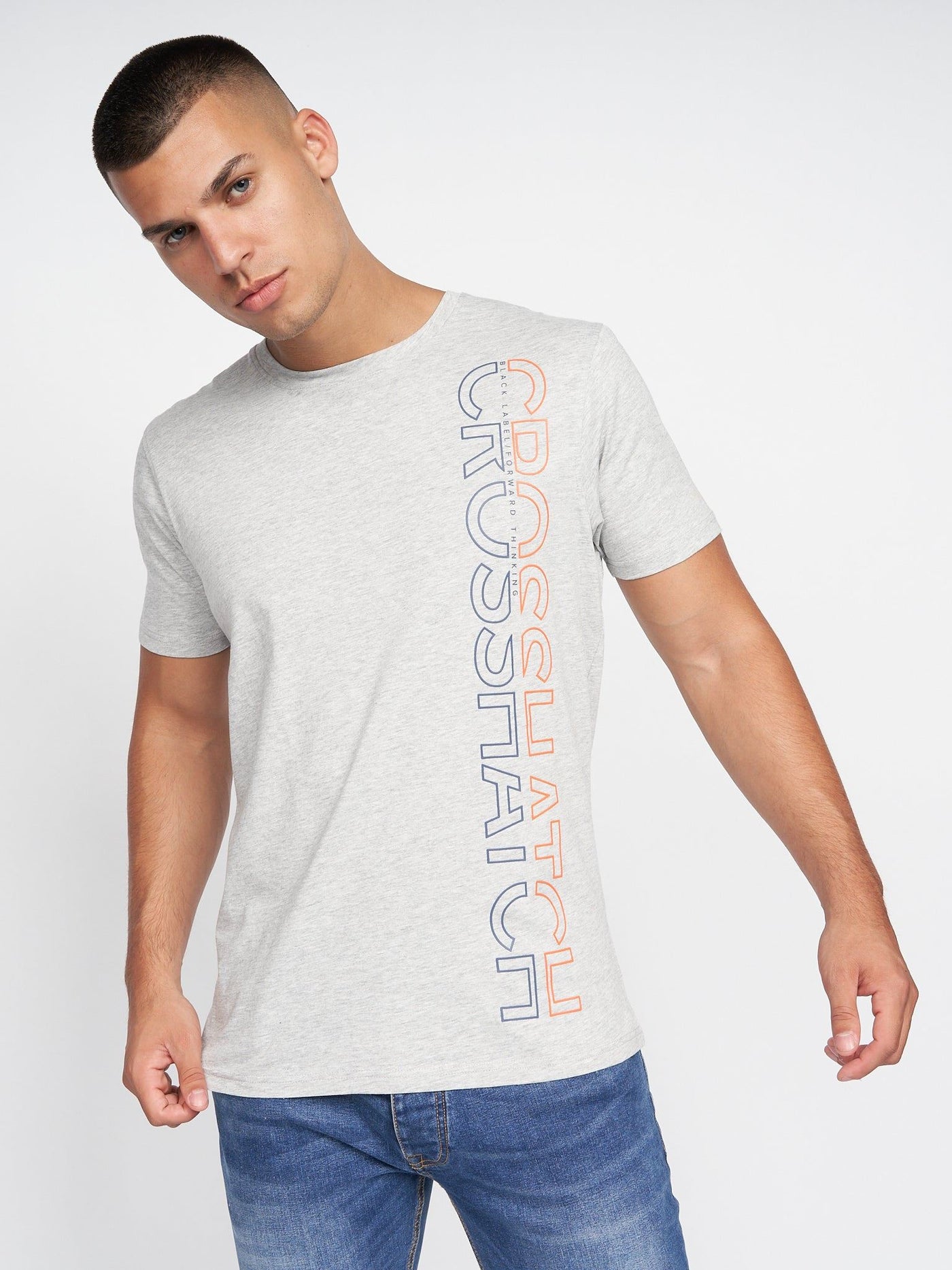 Cramtar T-Shirt 2pk Navy/Grey Marl