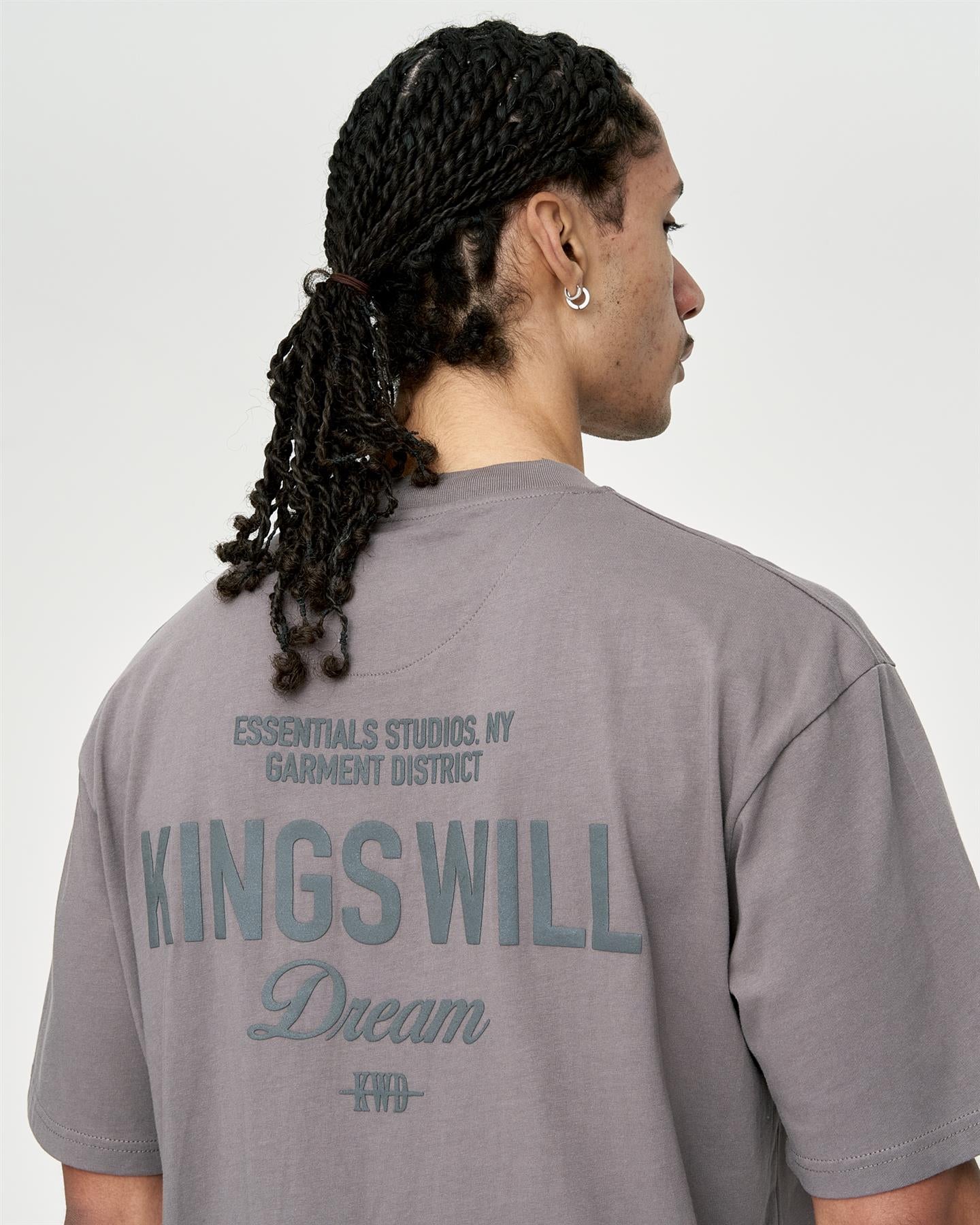 Mens Studio Garment District T-Shirt Grey