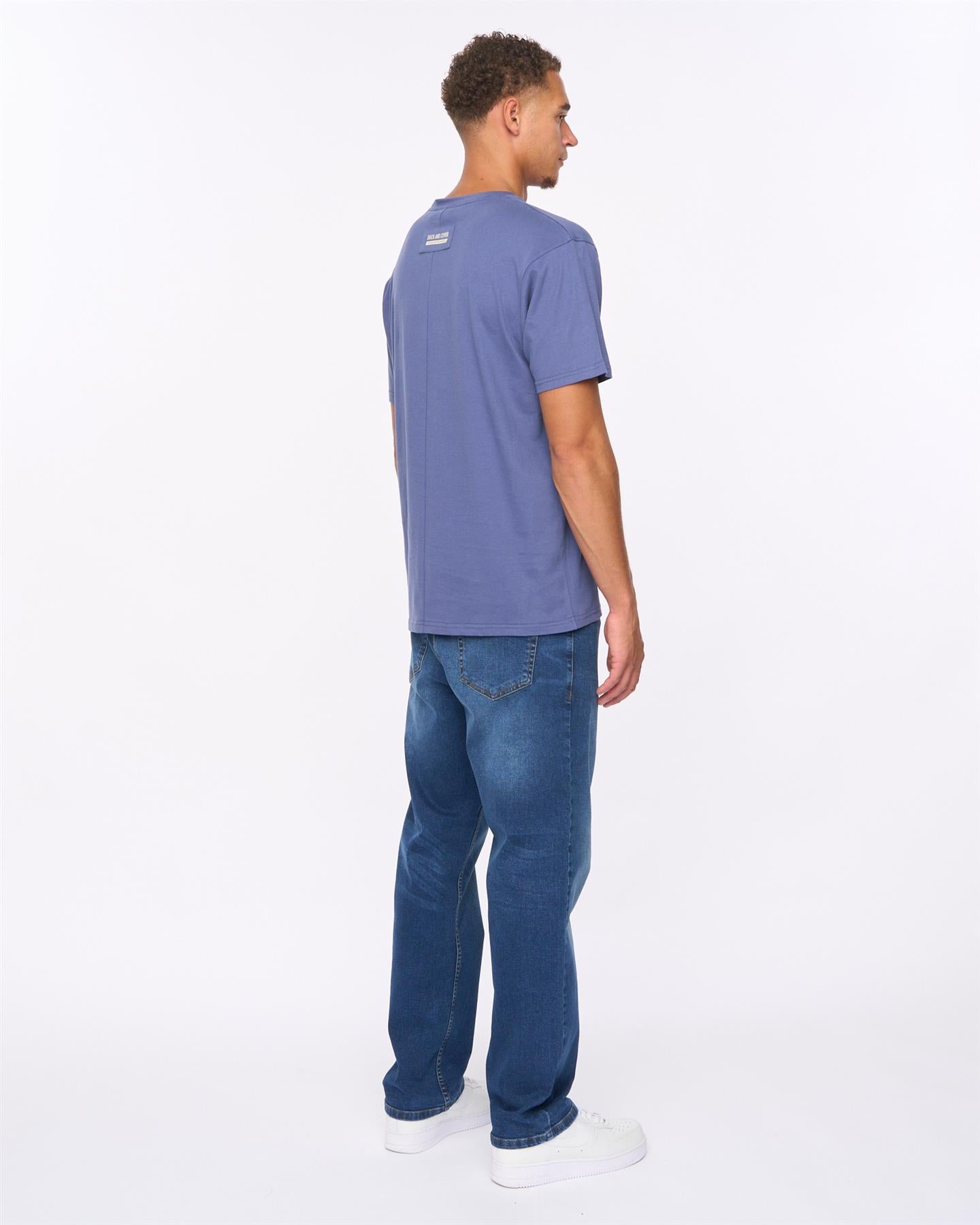 Mens Cramptone T-Shirt Denim Blue