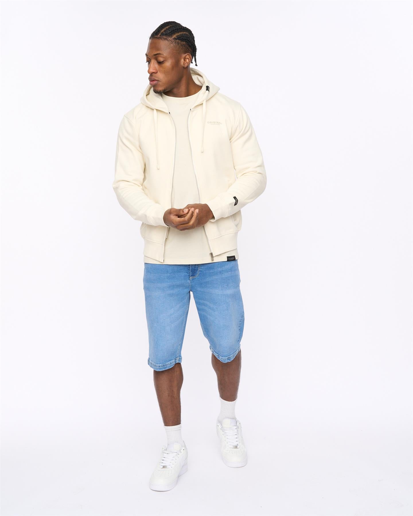 Mens Allmoor Zip Thru Hoodie Neutral