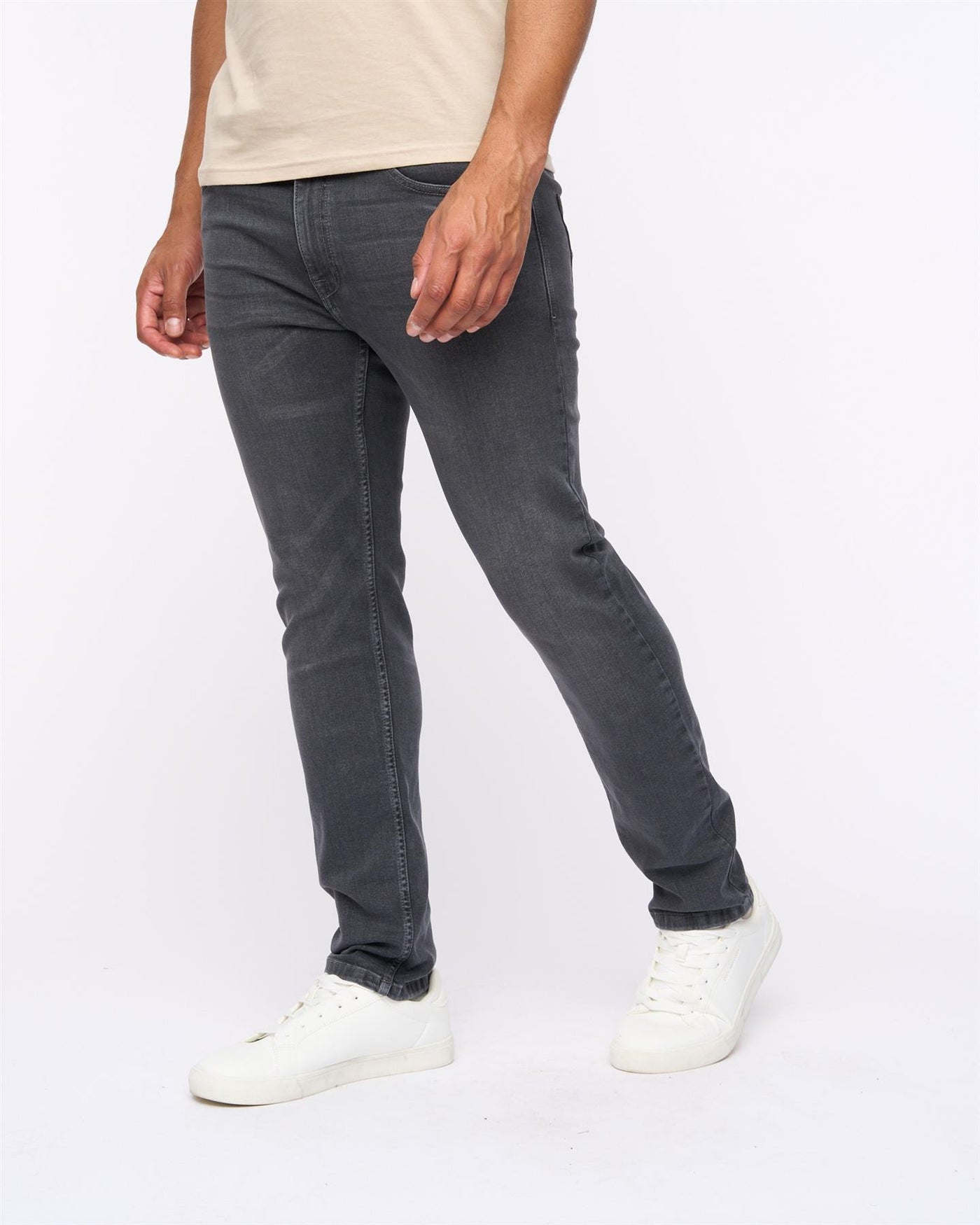 Mens Abingdon Slim Fit Jeans Grey