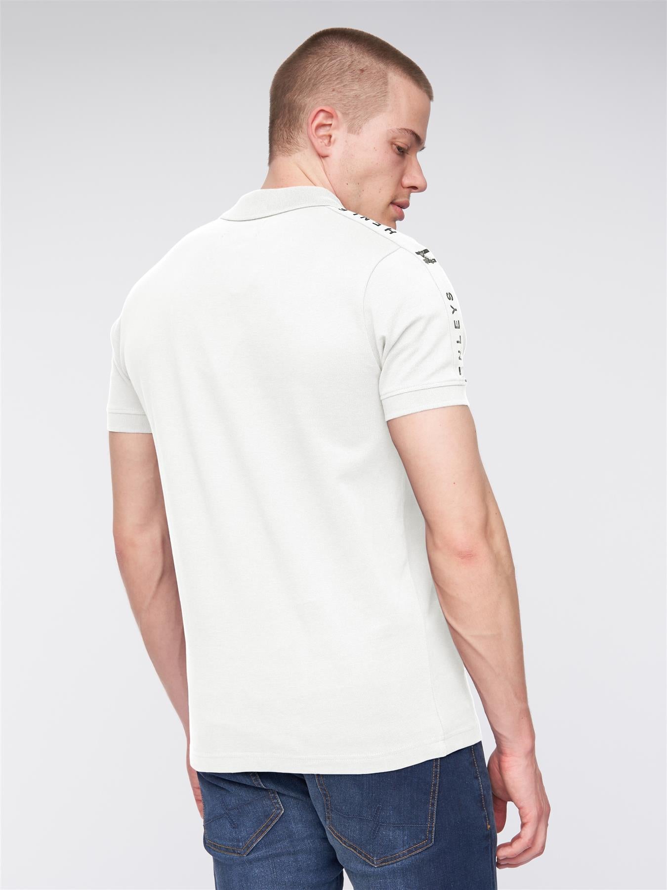 Mens Tapehen Polo White