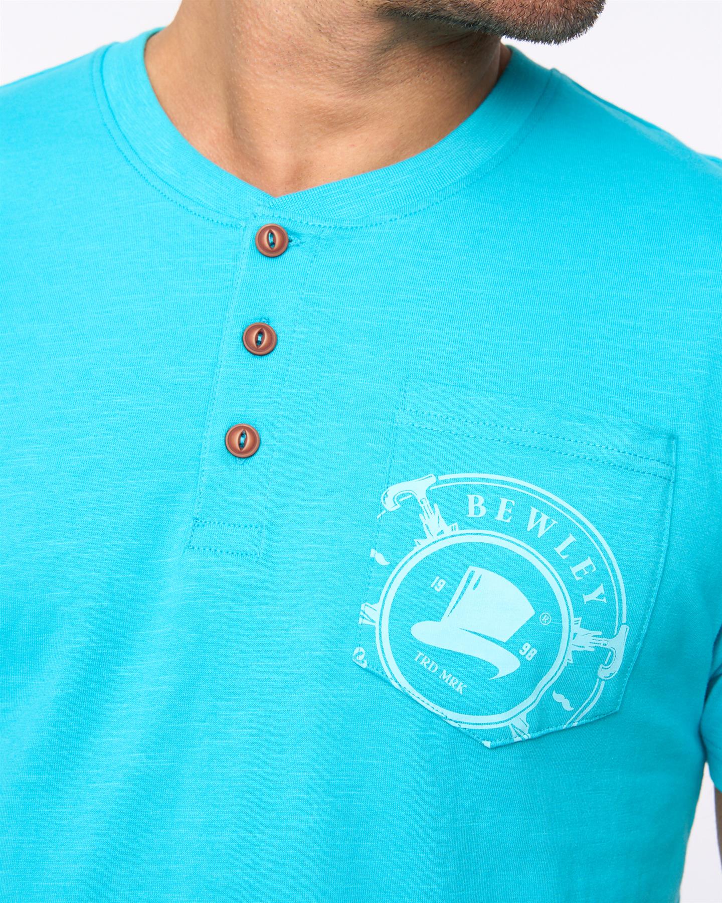 Mens Garside T-Shirt Turquoise