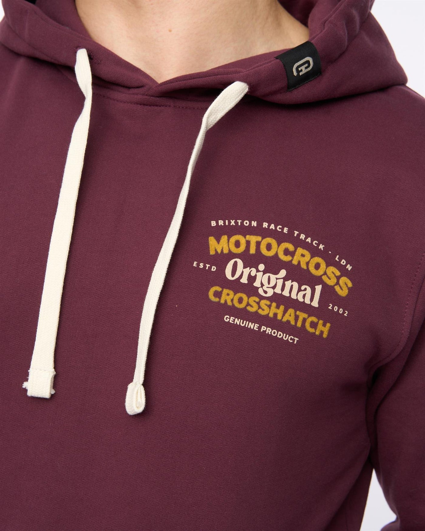 Mens Motocross Hoodie Wine