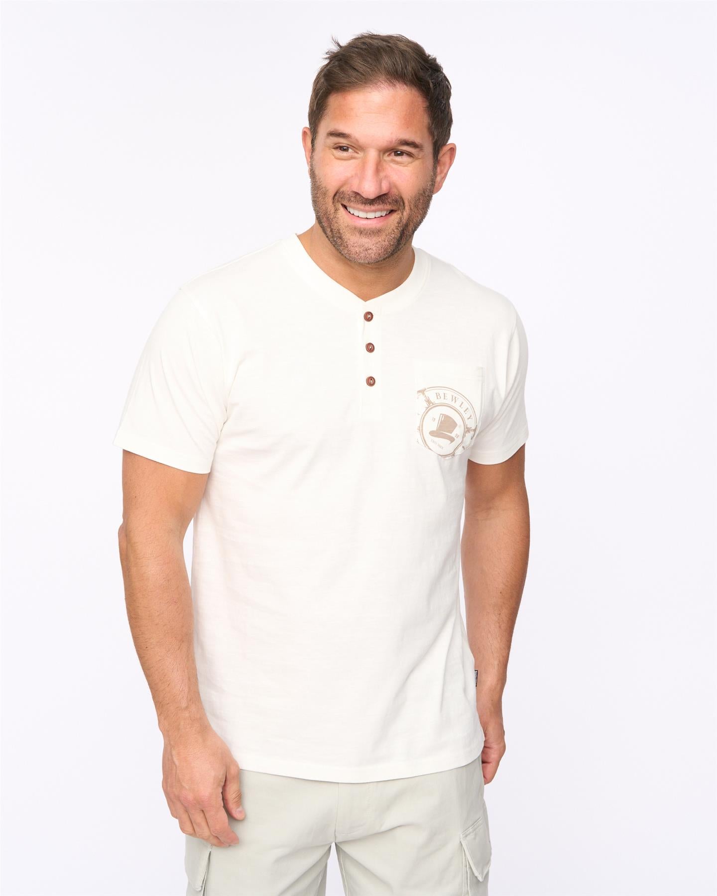 Mens Garside T-Shirt Off White