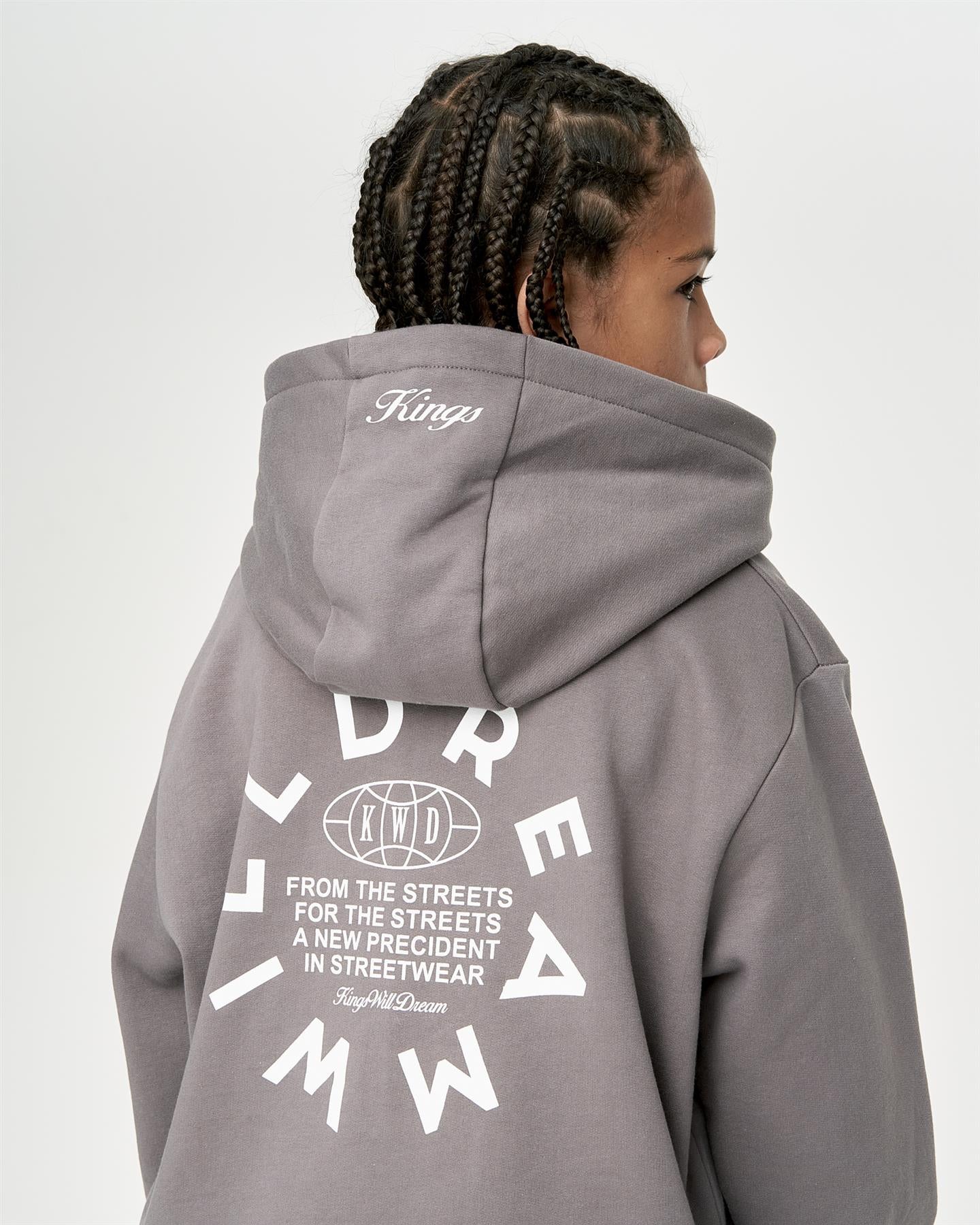 Kids Boys Studio Globalise Hoodie Grey