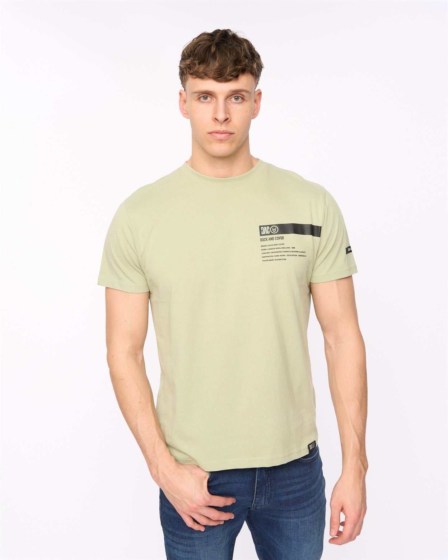 Mens Tatick T-Shirt Light Olive