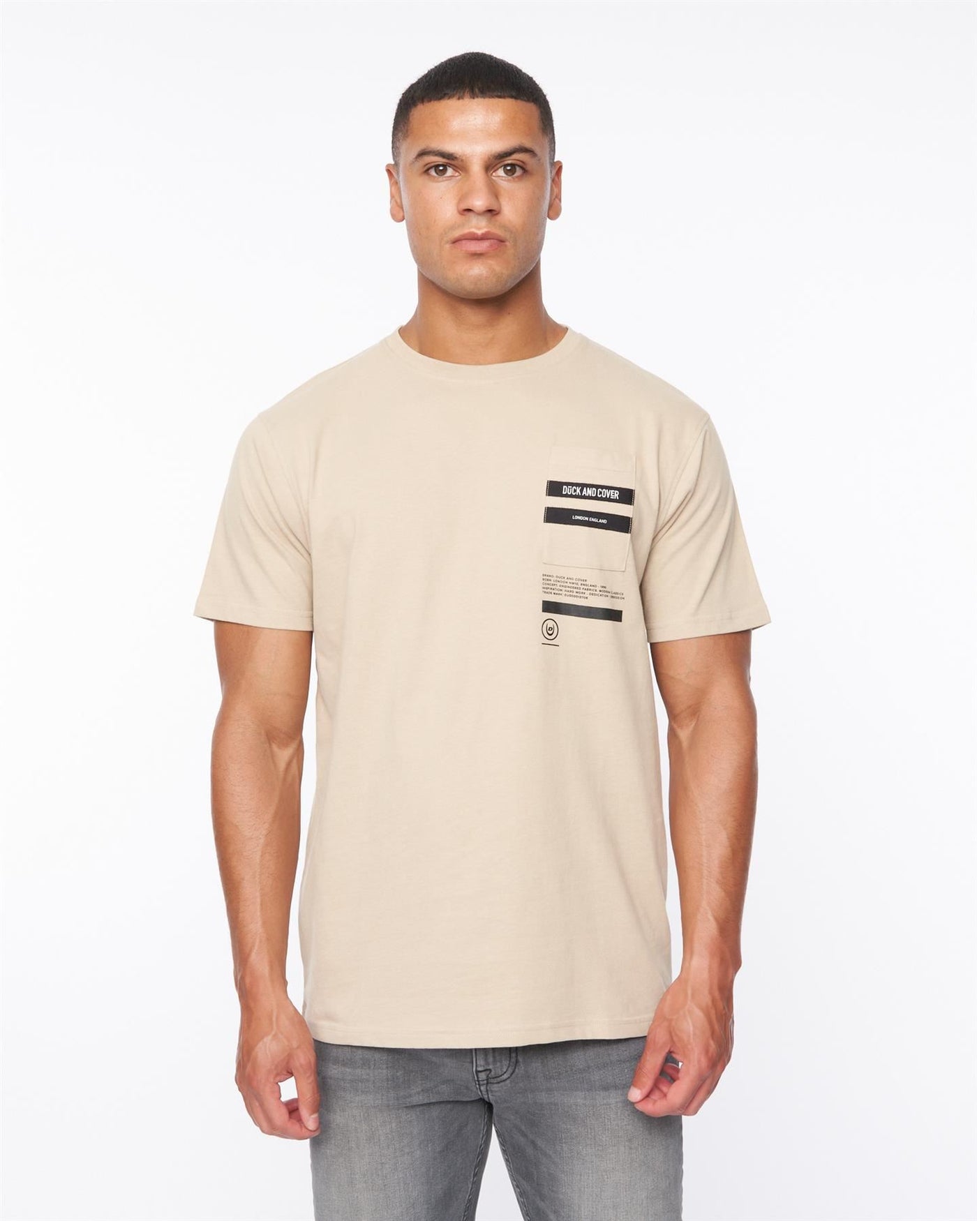 Mens Heningys T-Shirt Greige