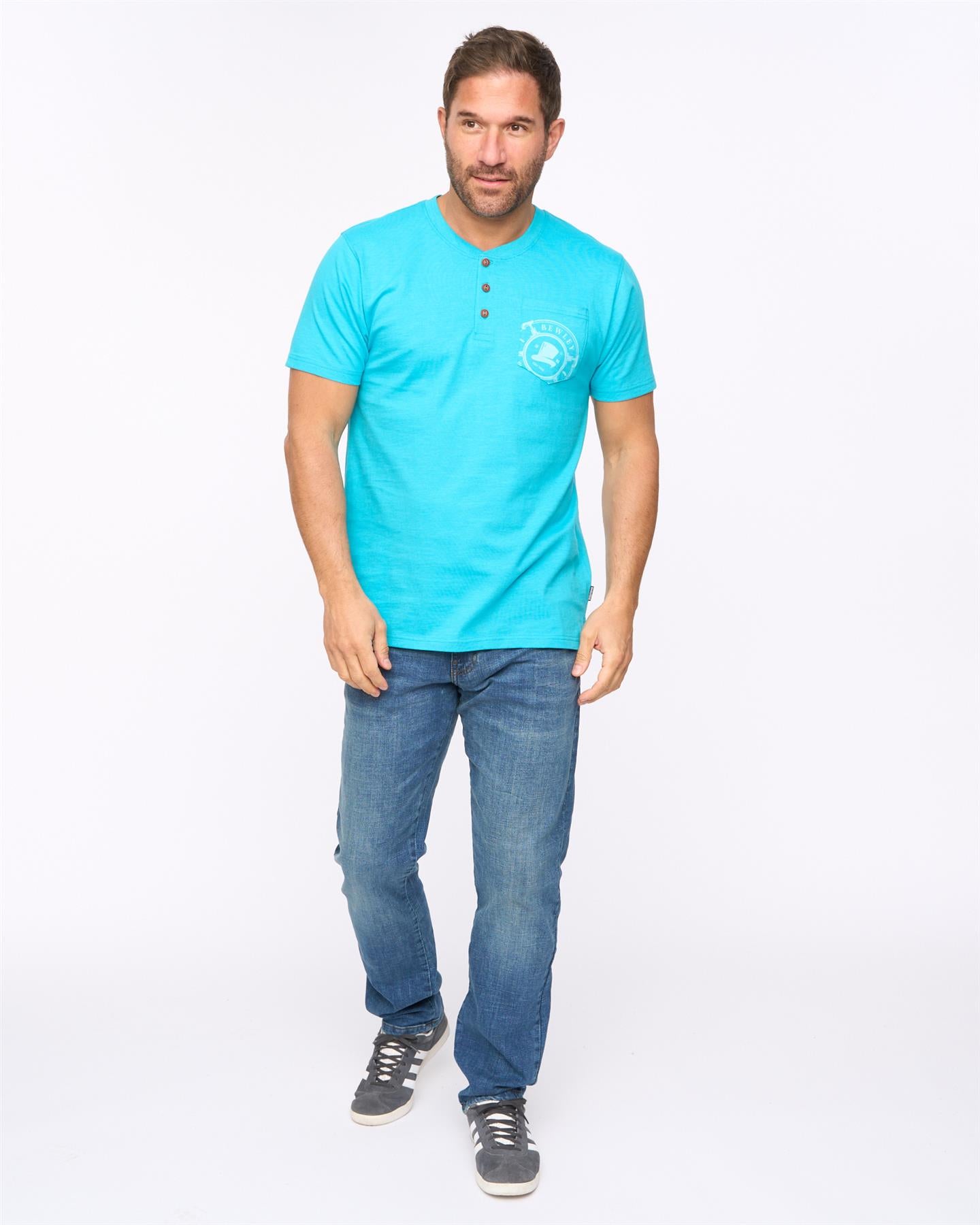 Mens Garside T-Shirt Turquoise