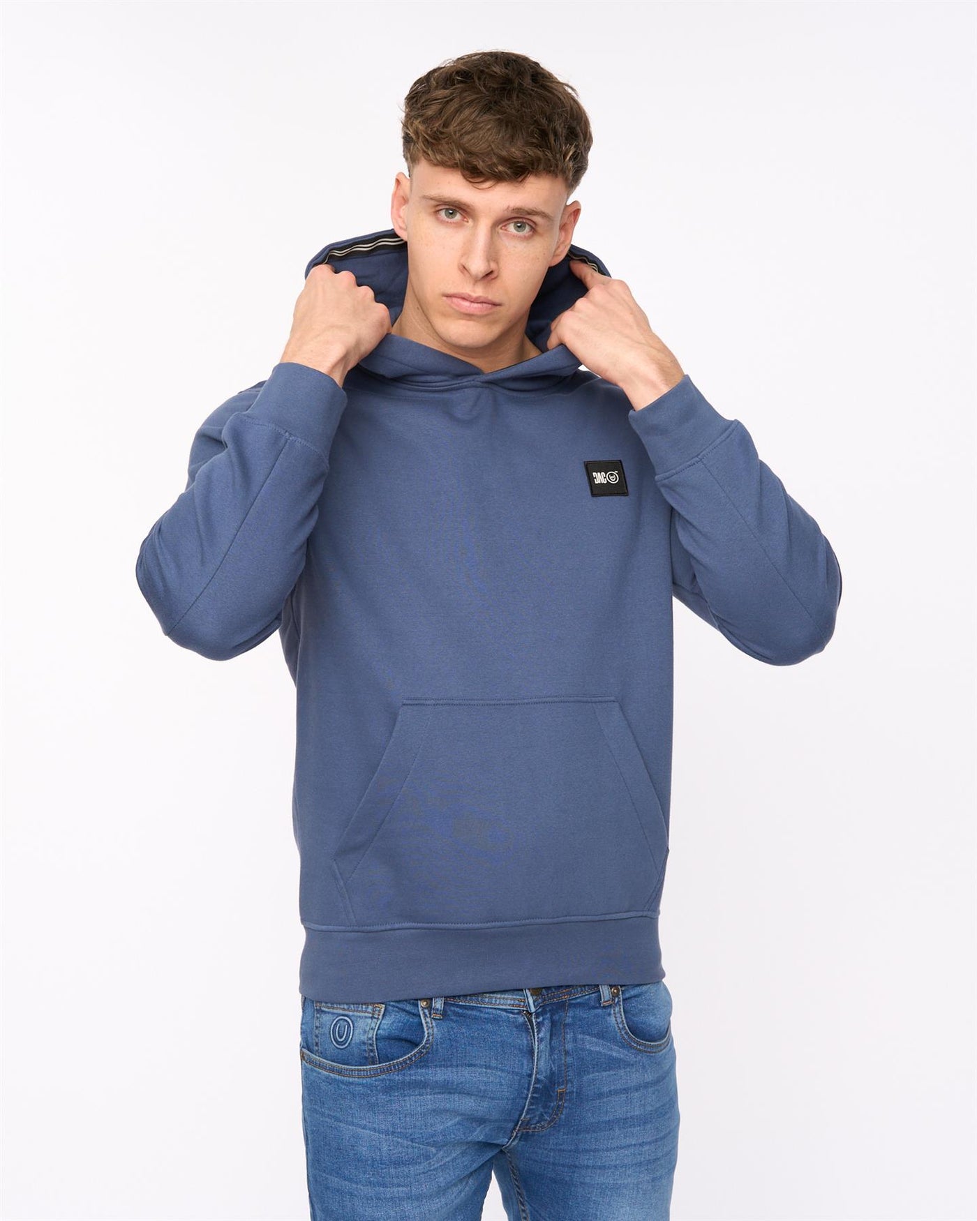 Mens Wrentham Hoodie Denim Blue