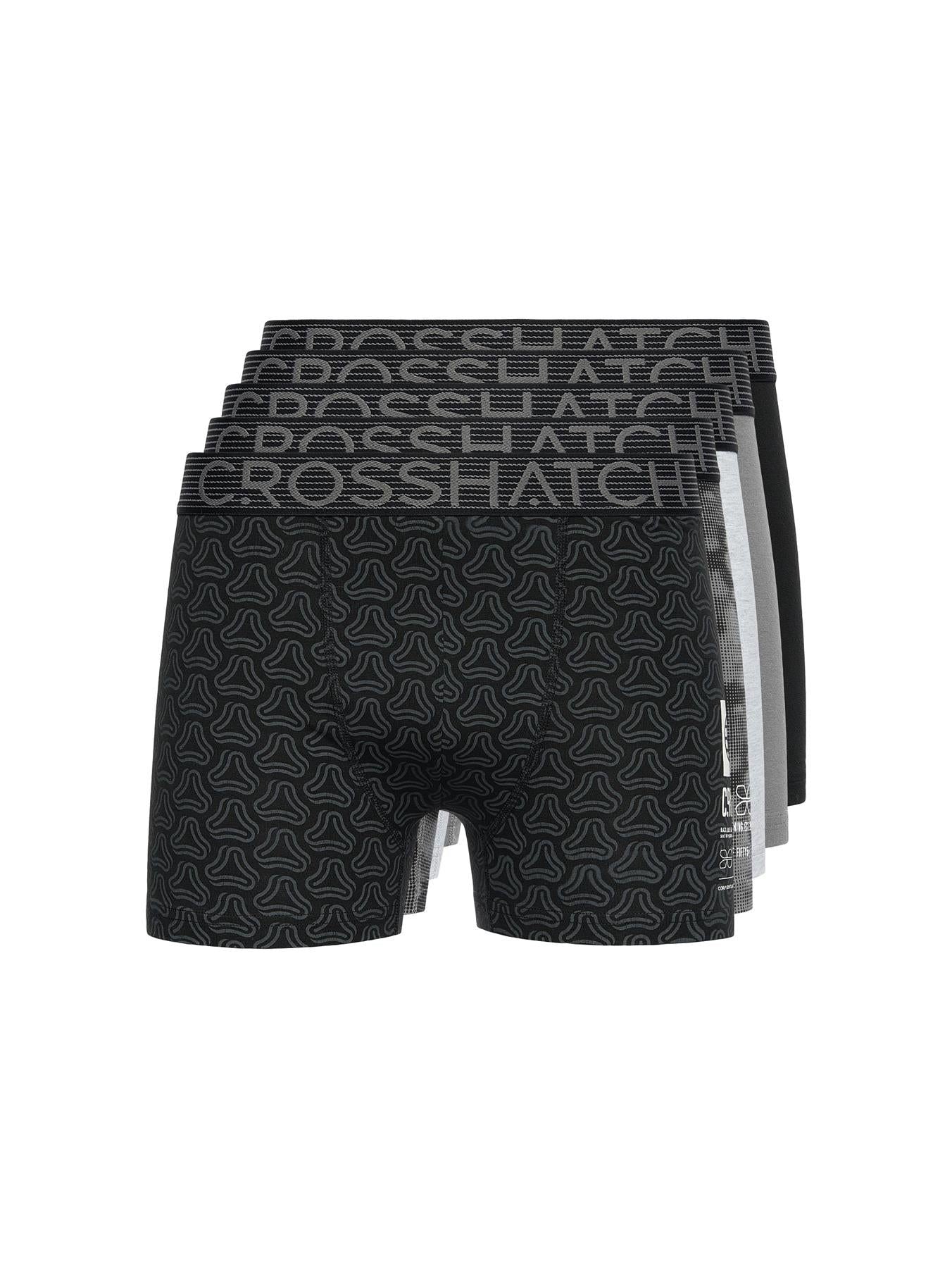 Mens Buzzard Boxers 5pk Black