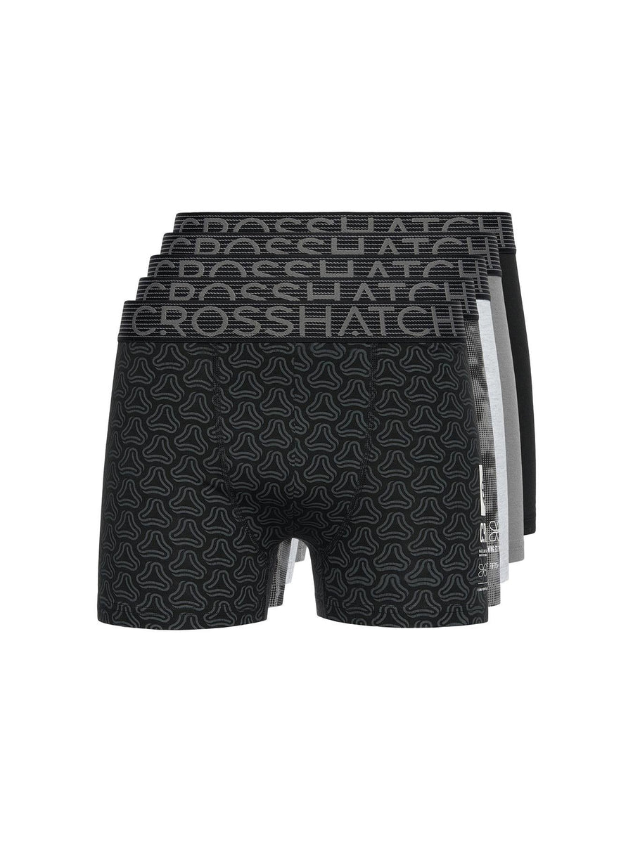 Mens Buzzard Boxers 5pk Black