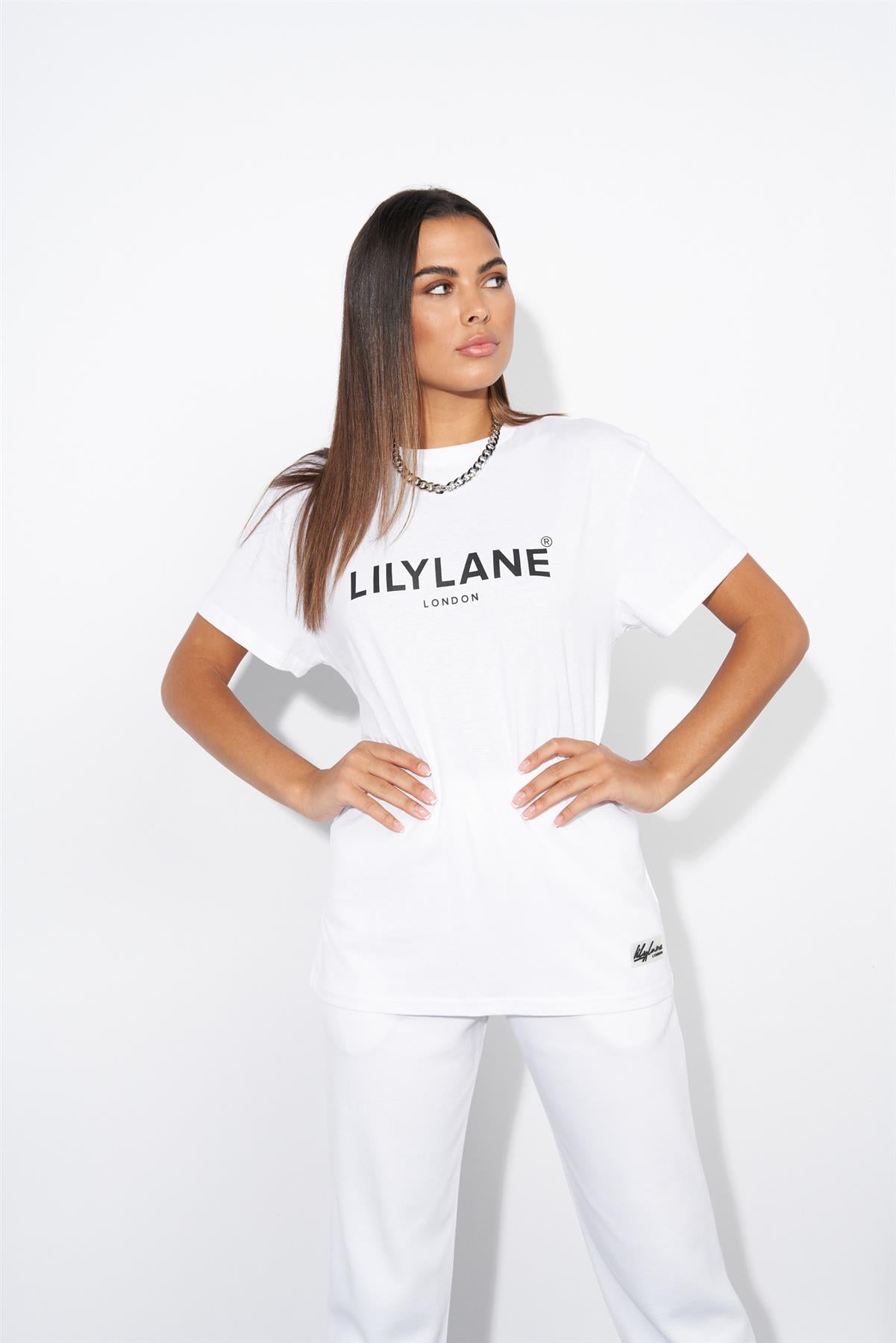 Ladies Lily Lane Eliana T-Shirt White