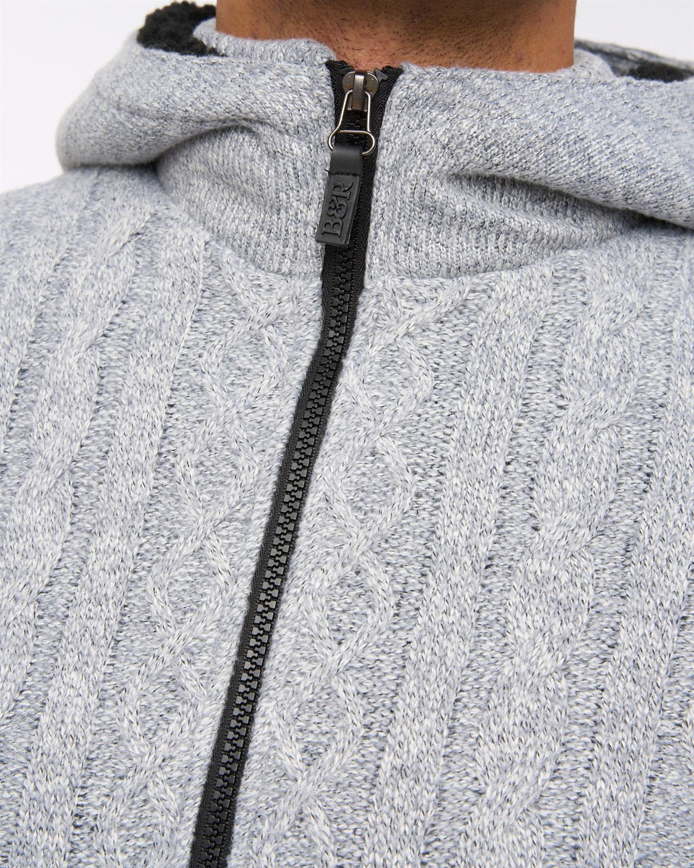 Mens Tonbridge Cardigan Light Grey Marl