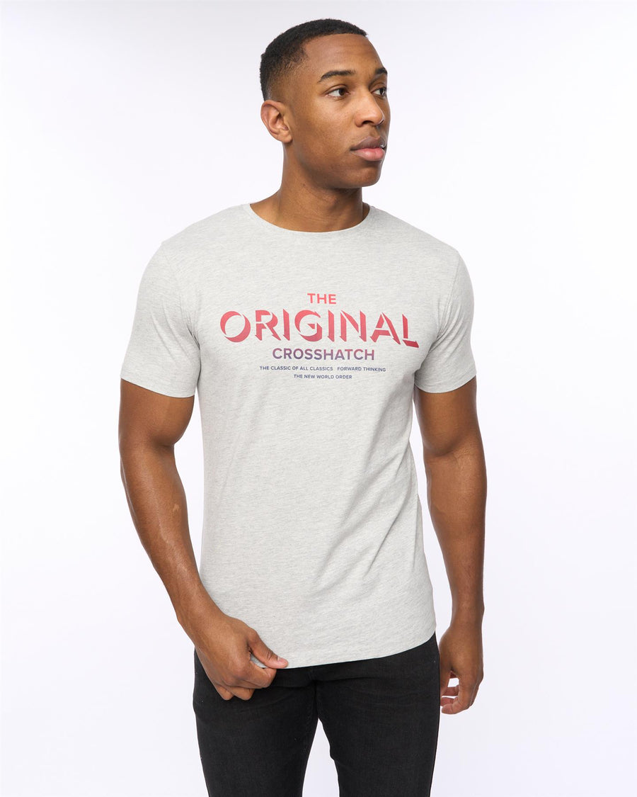 Mens Offaxis T-Shirt Grey Marl