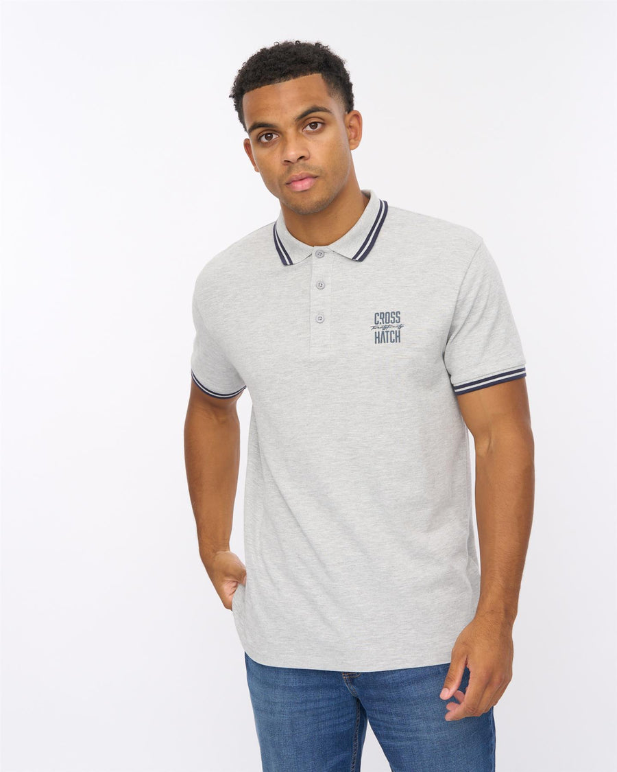 Mens Changra Polo Grey Marl