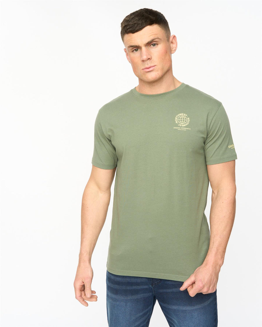 Mens Chittingtons T-Shirt Olive
