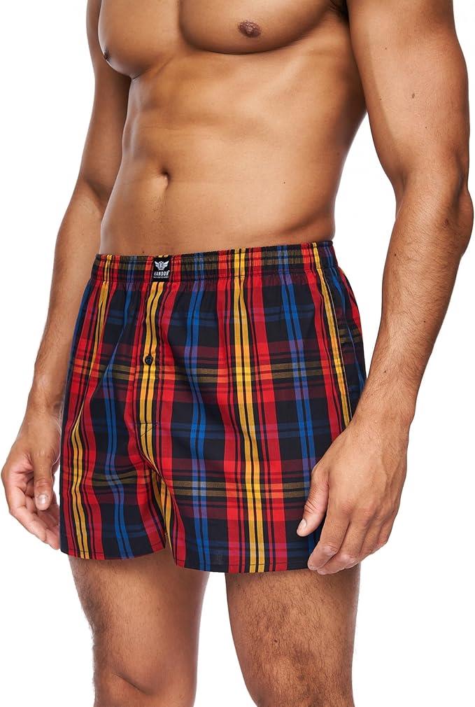 Men's Hexster Woven Boxers 6pk Blues