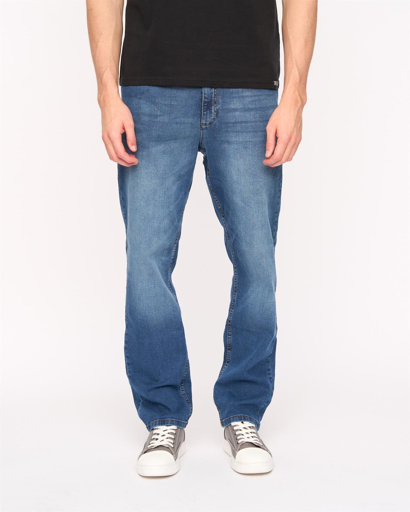 Mens Kelvyn Relaxed Fit Jeans Mid Wash