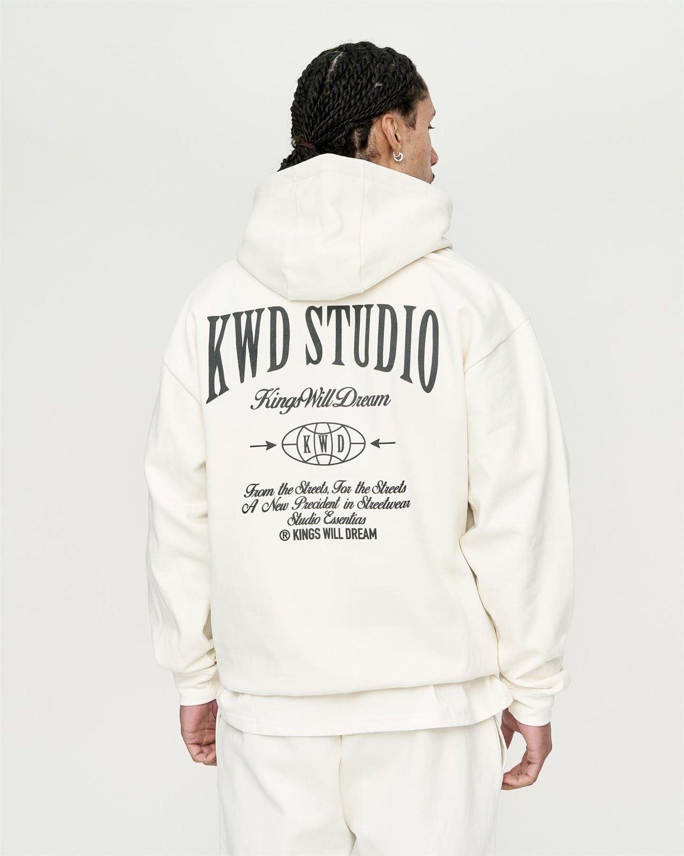 Mens Studio Studios Hoodie Off White