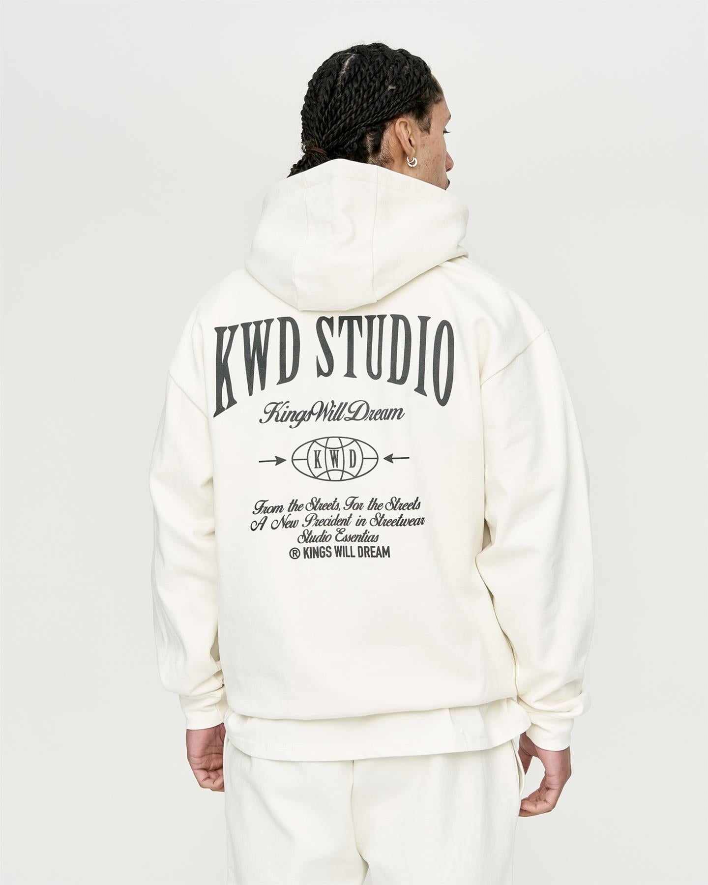 Mens Studio Studios Hoodie Off White