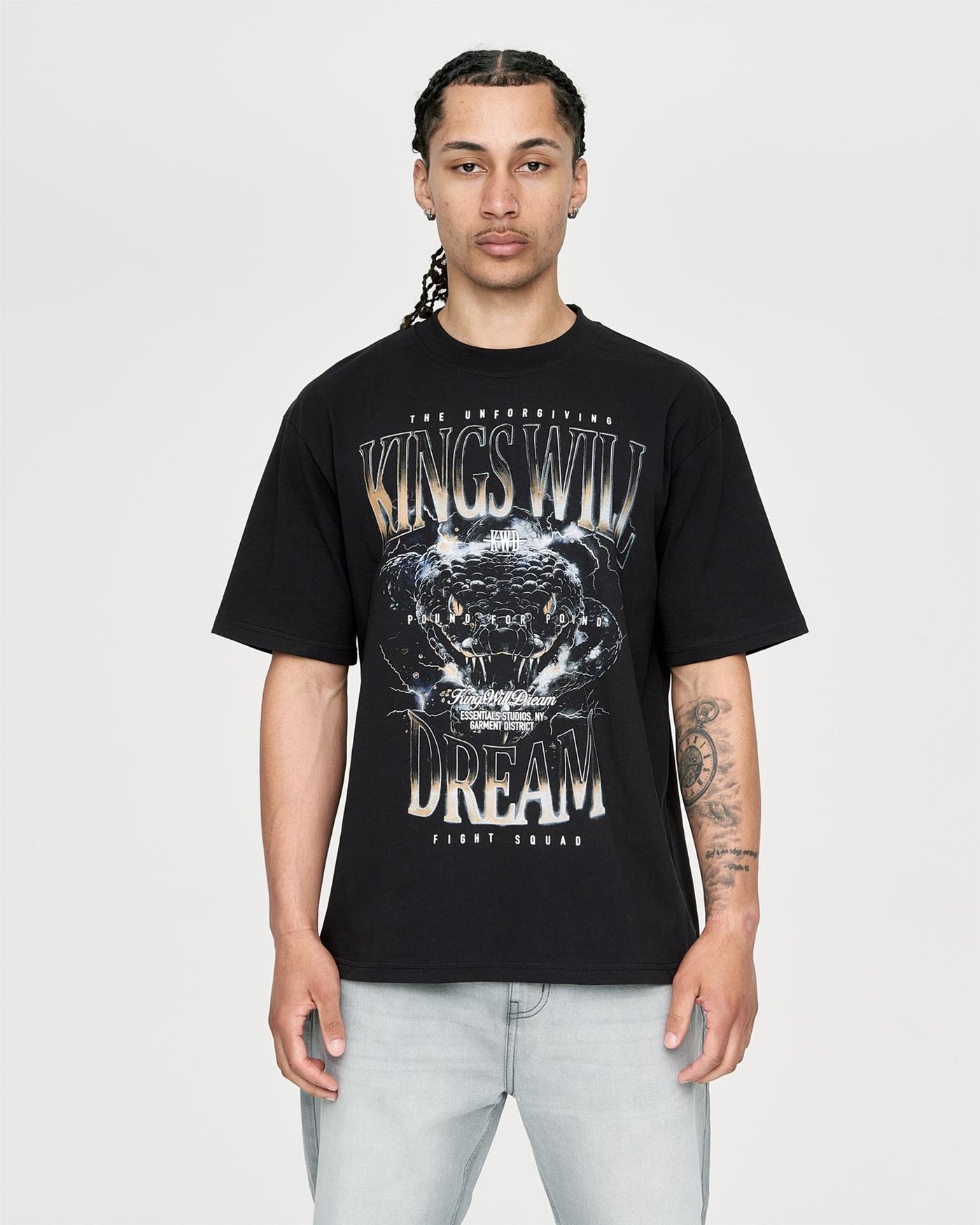 Mens Studio Snake Eyes T-Shirt Black