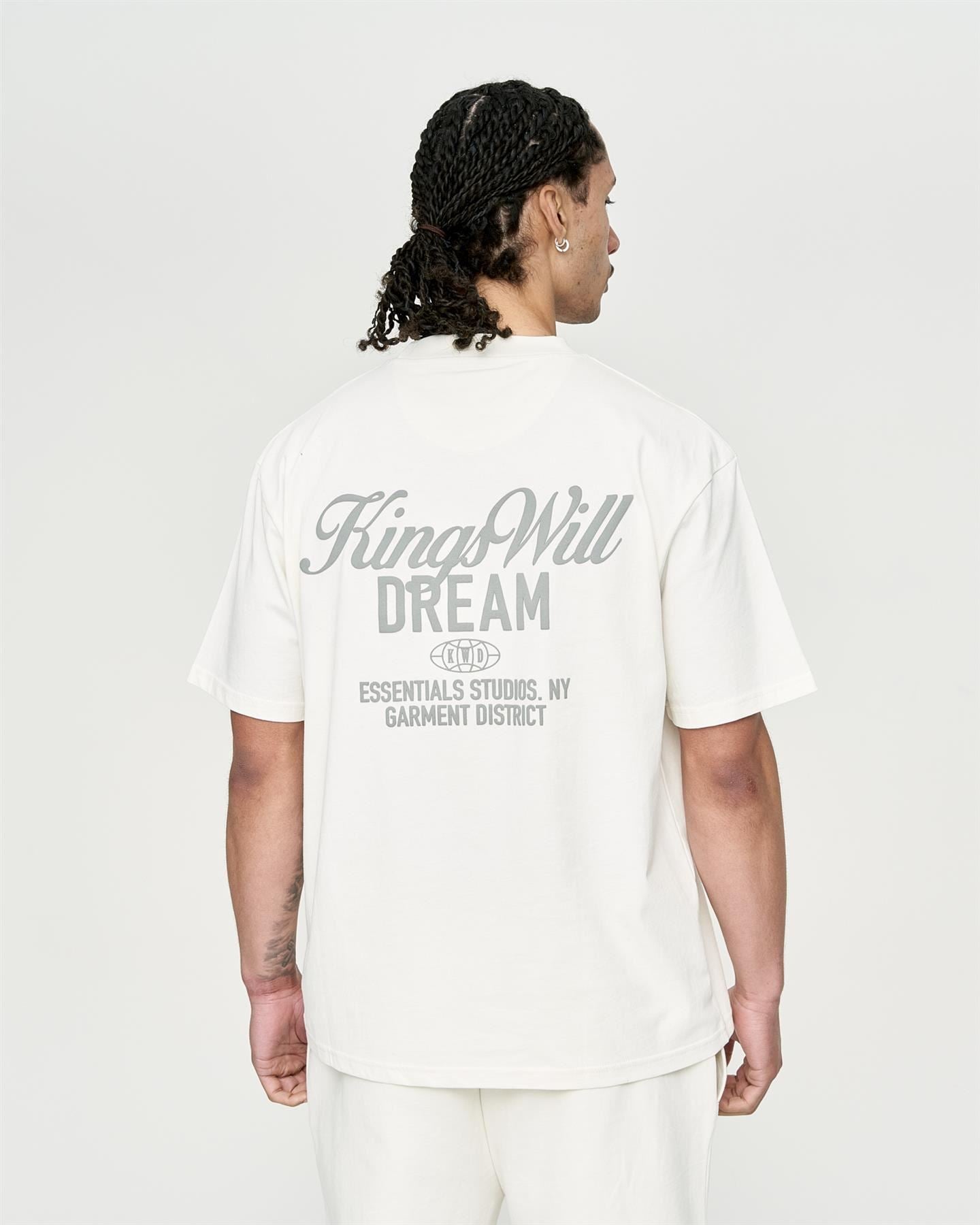 Mens Studio Scripted T-Shirt Off White