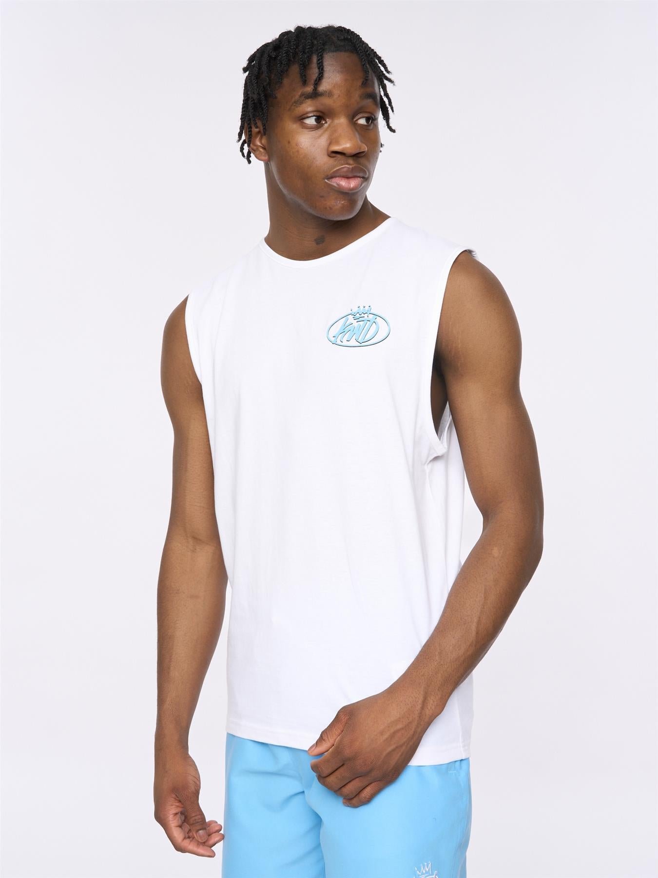 Mens Soap Tank Top White