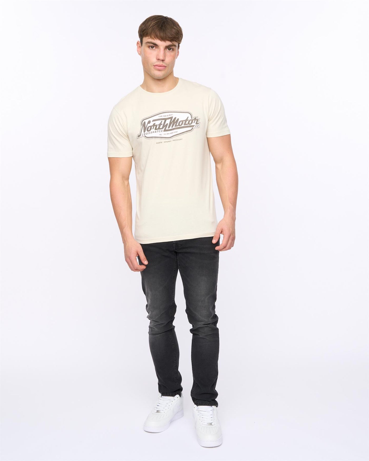 Mens Hellmere T-Shirt Off White