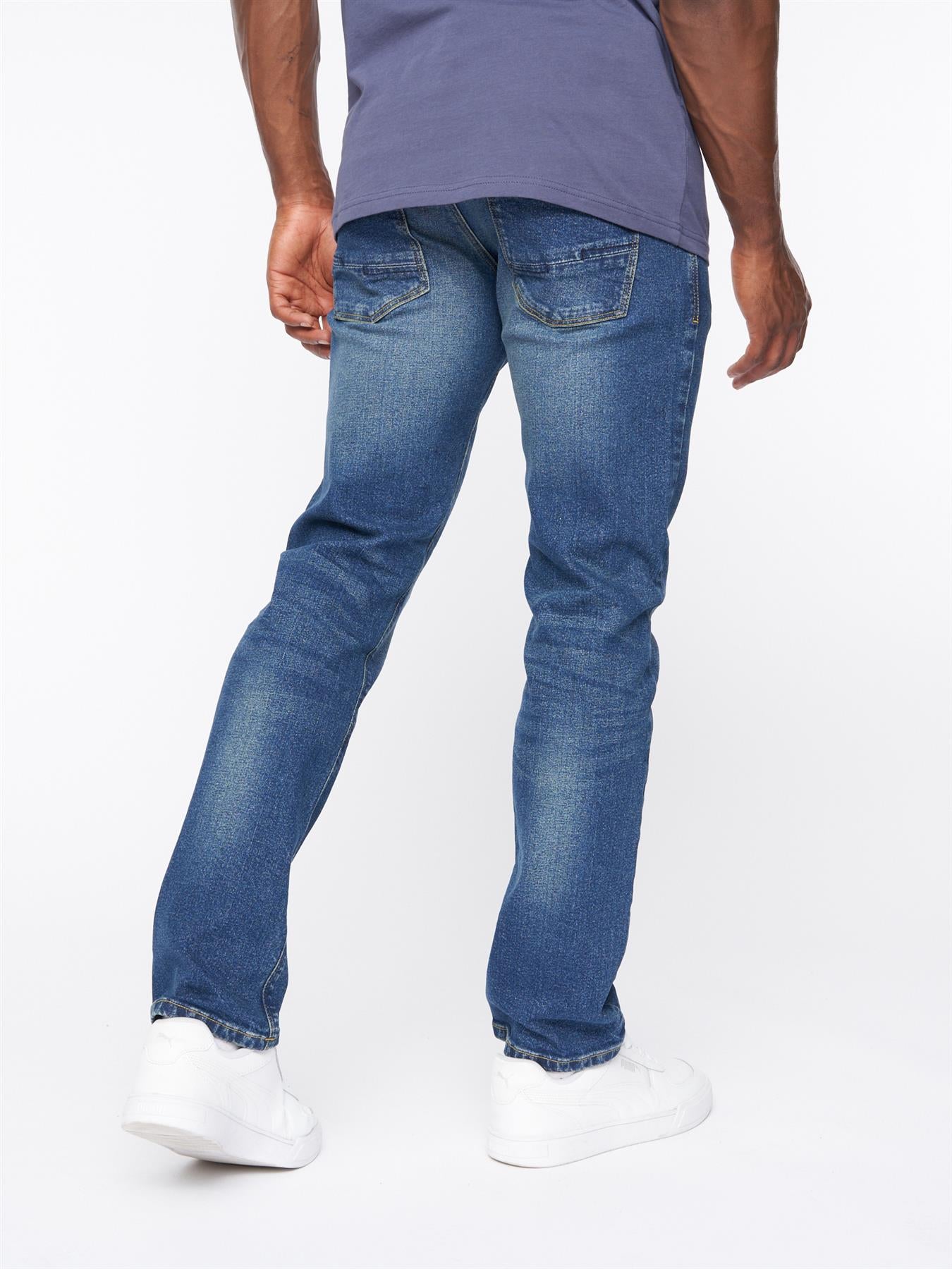 Cadman Straight Jeans Stone Wash