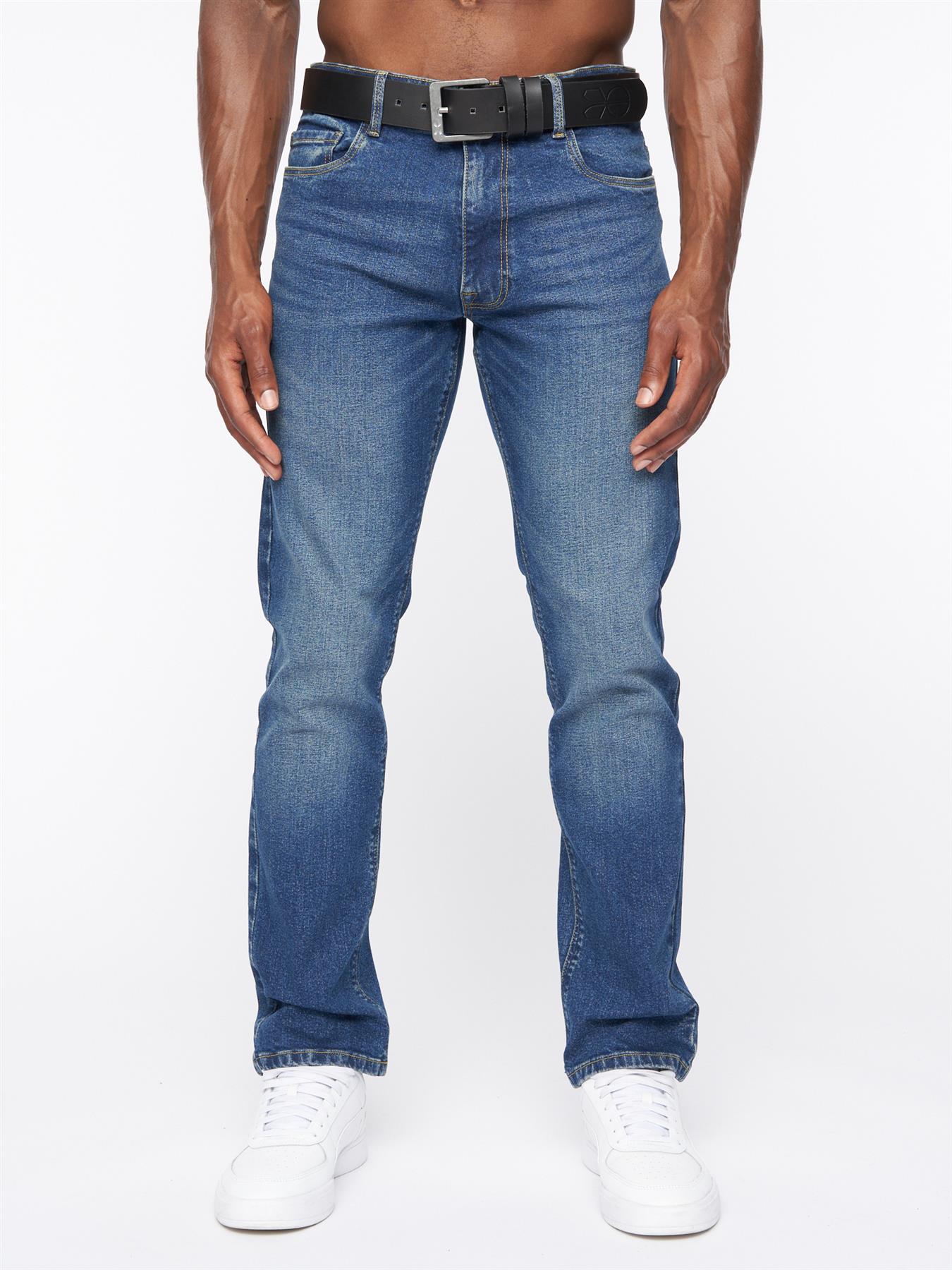 Cadman Straight Jeans Stone Wash