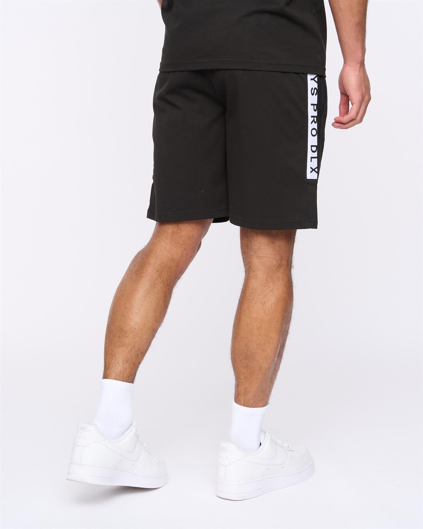 Mens Henjaque T-Shirt/Shorts Set Black