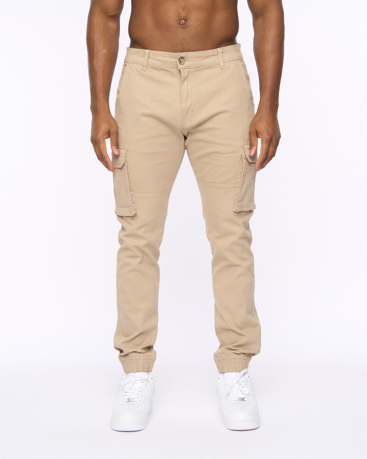 Mens Frentons Cargo Pants Stone