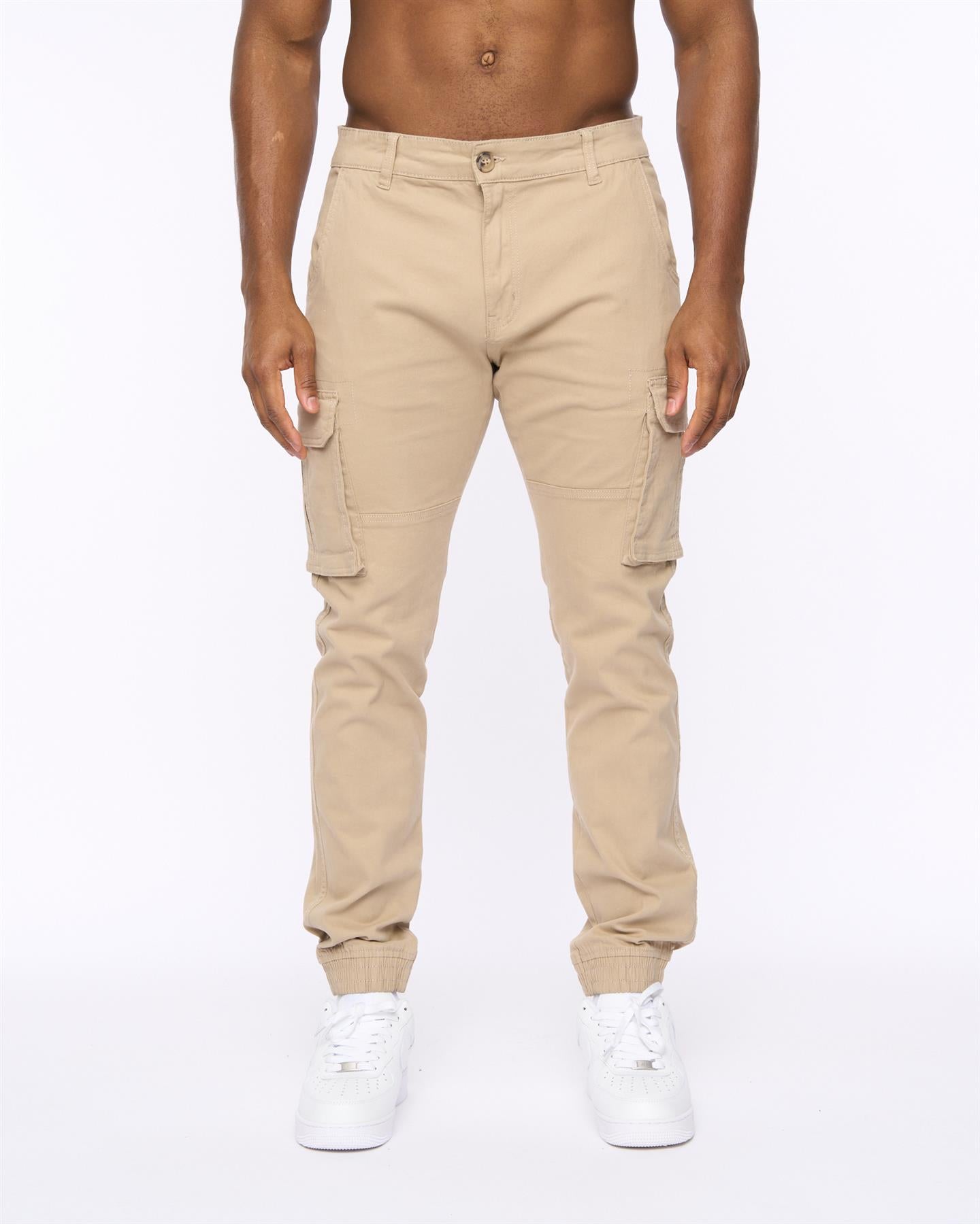 Mens Frentons Cargo Pants Stone