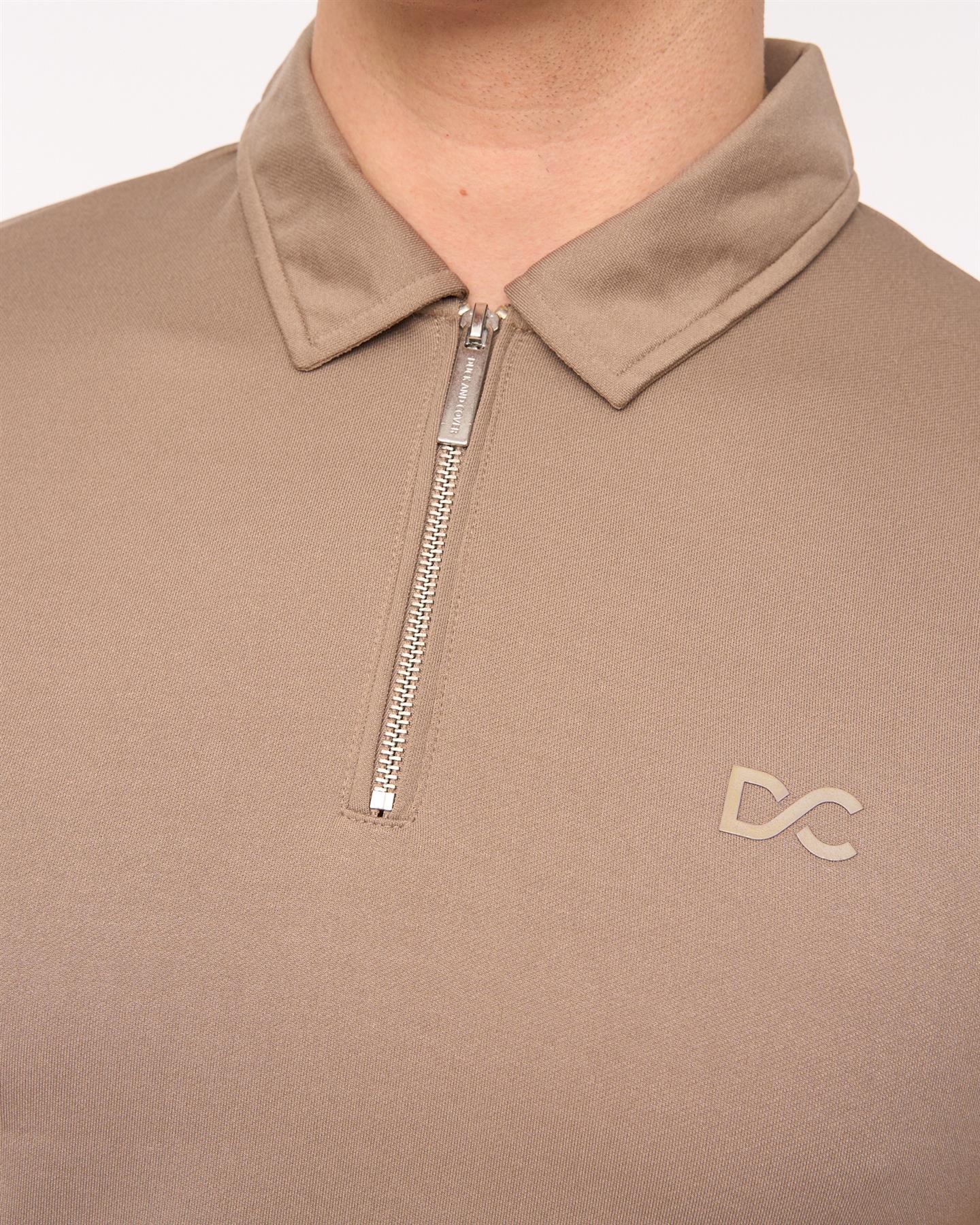 Mens Medford Polo & Shorts Set Taupe