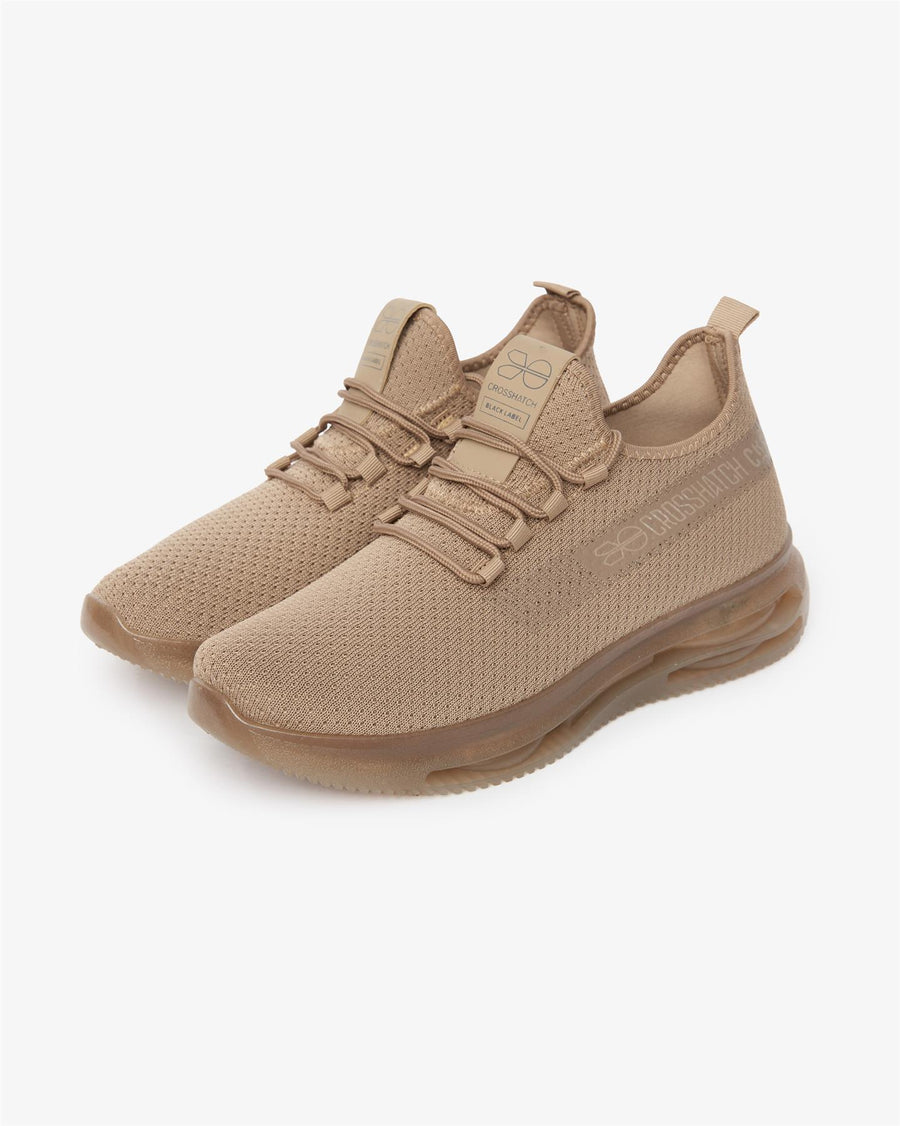 Mens Matfen Flyknit Trainers Sand