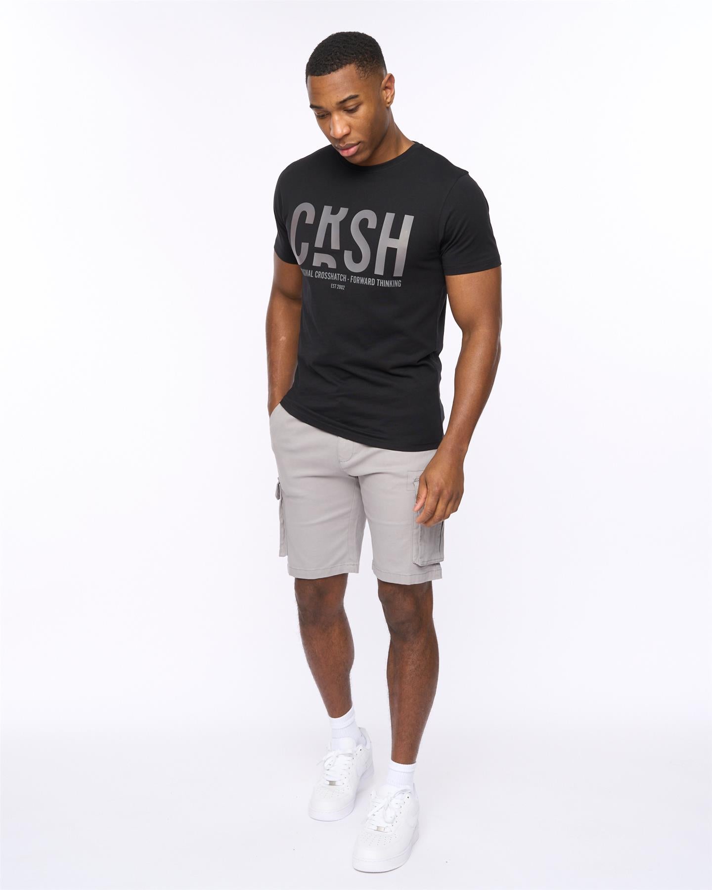 Mens Frentons Cargo Shorts Grey
