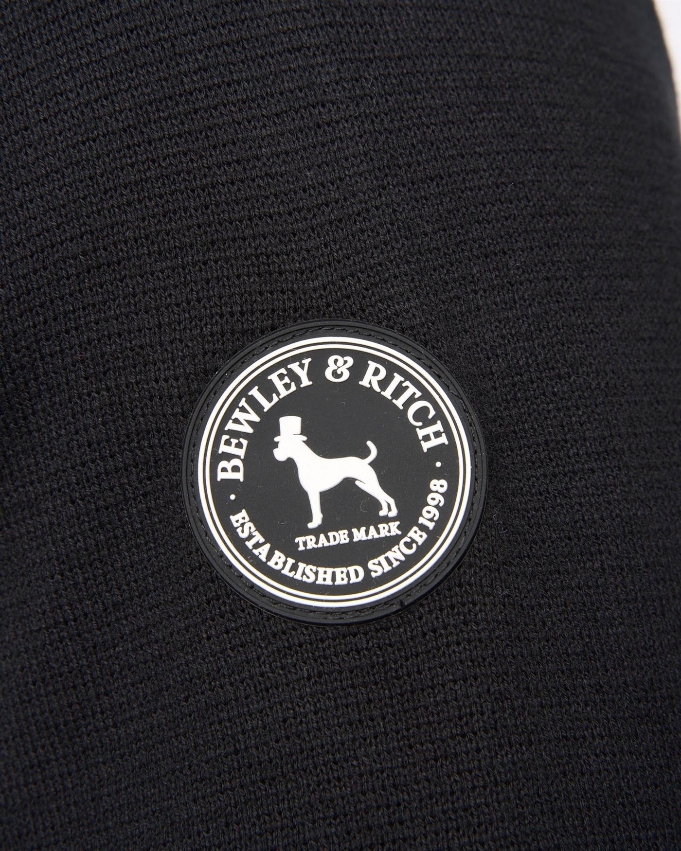 Mens  Kempsford Funnel Neck Knit Black