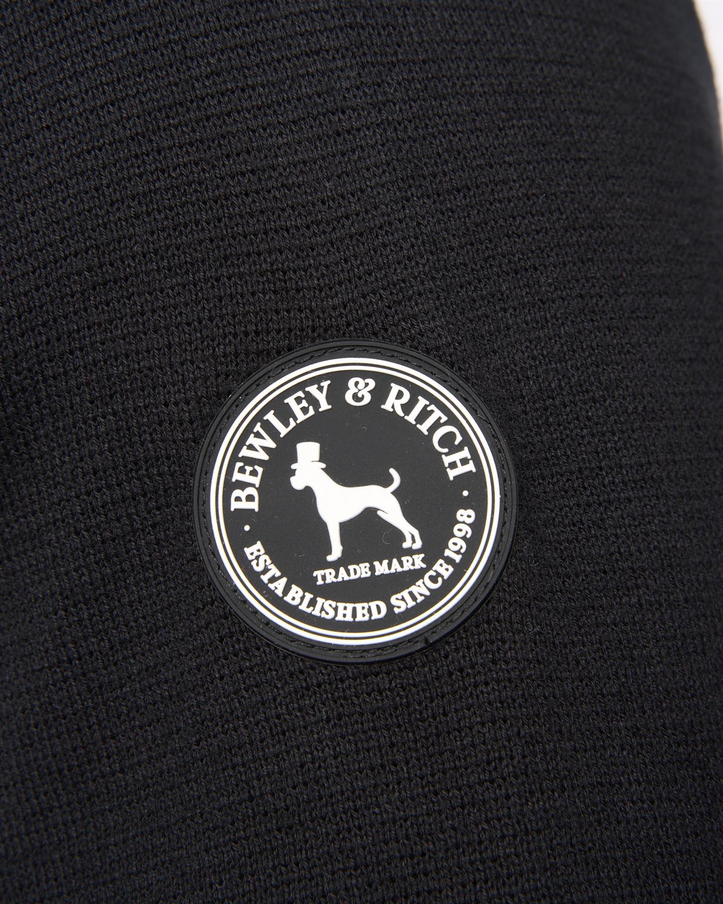 Mens  Kempsford Funnel Neck Knit Black