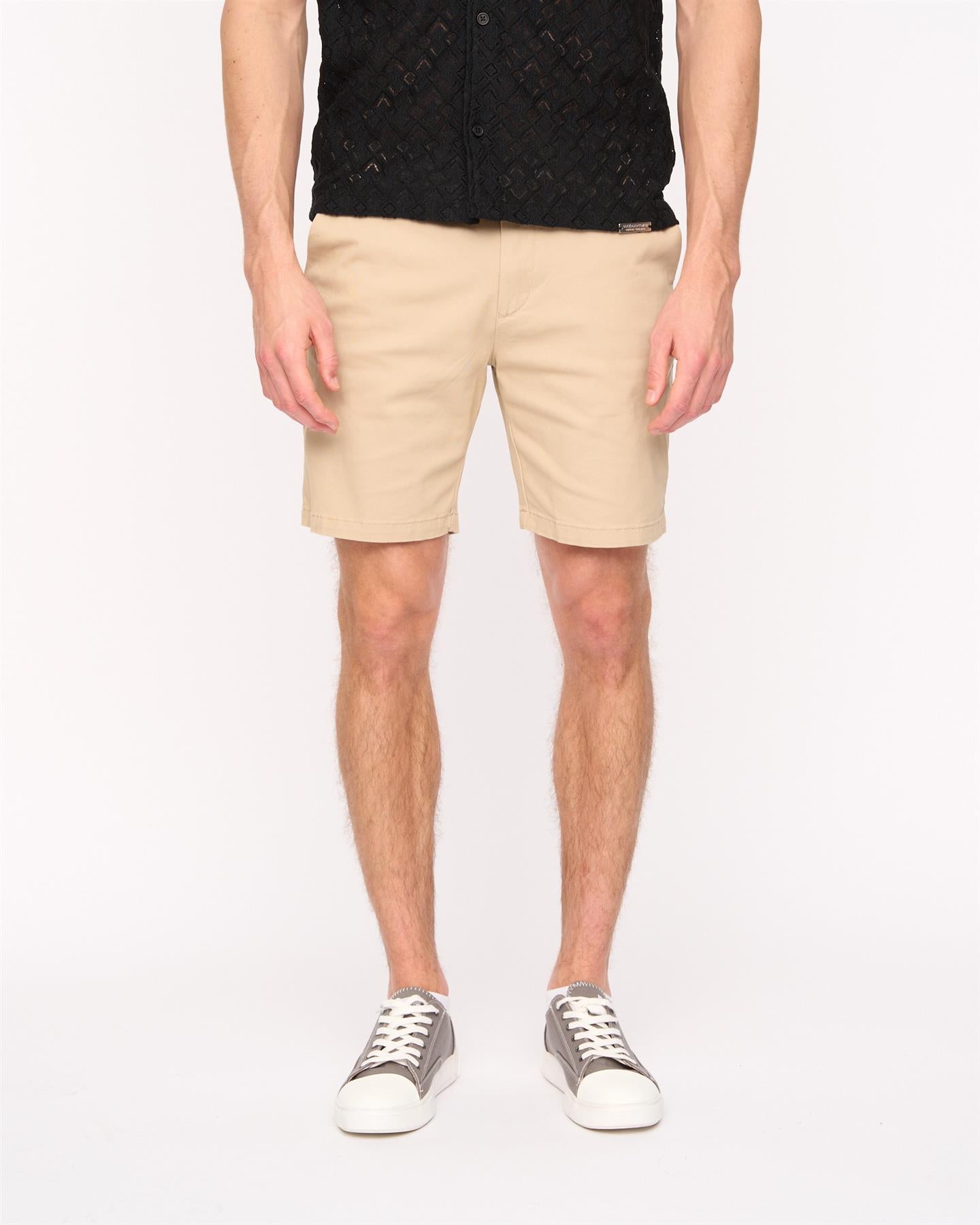 Mens Everett Chino Shorts Stone
