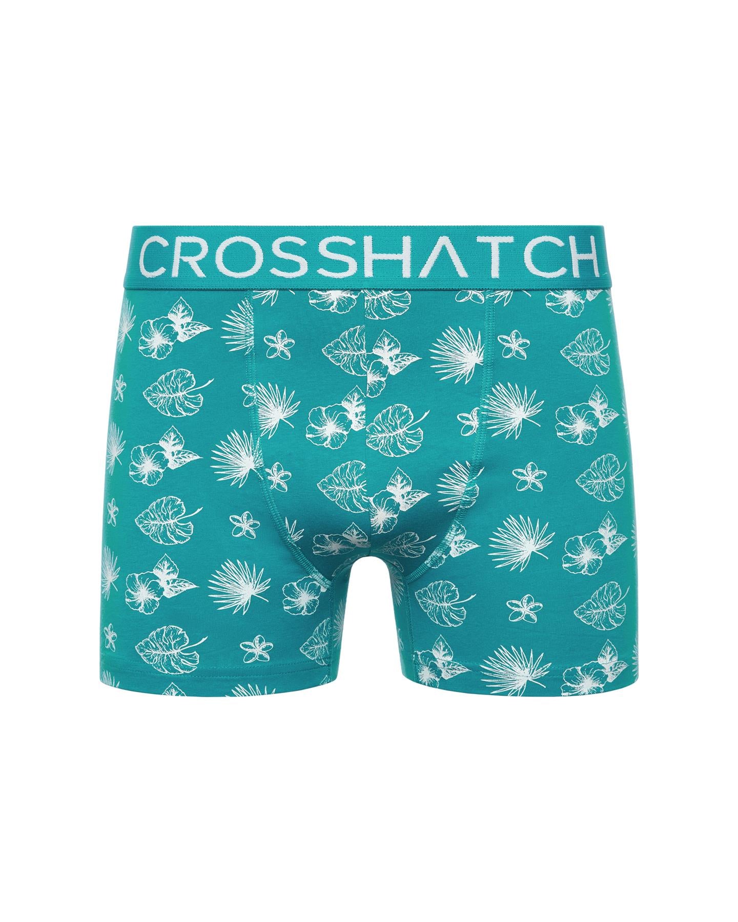 Mens Hovland Boxers 3pk Tropical Green