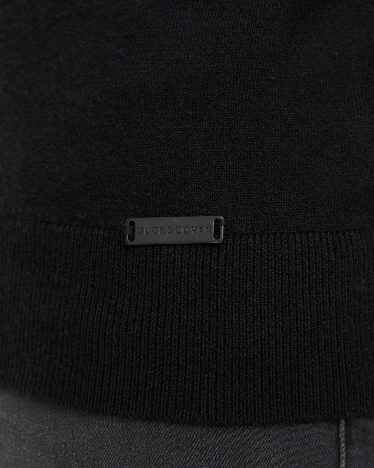 Mens Consenza Crew Knit Black