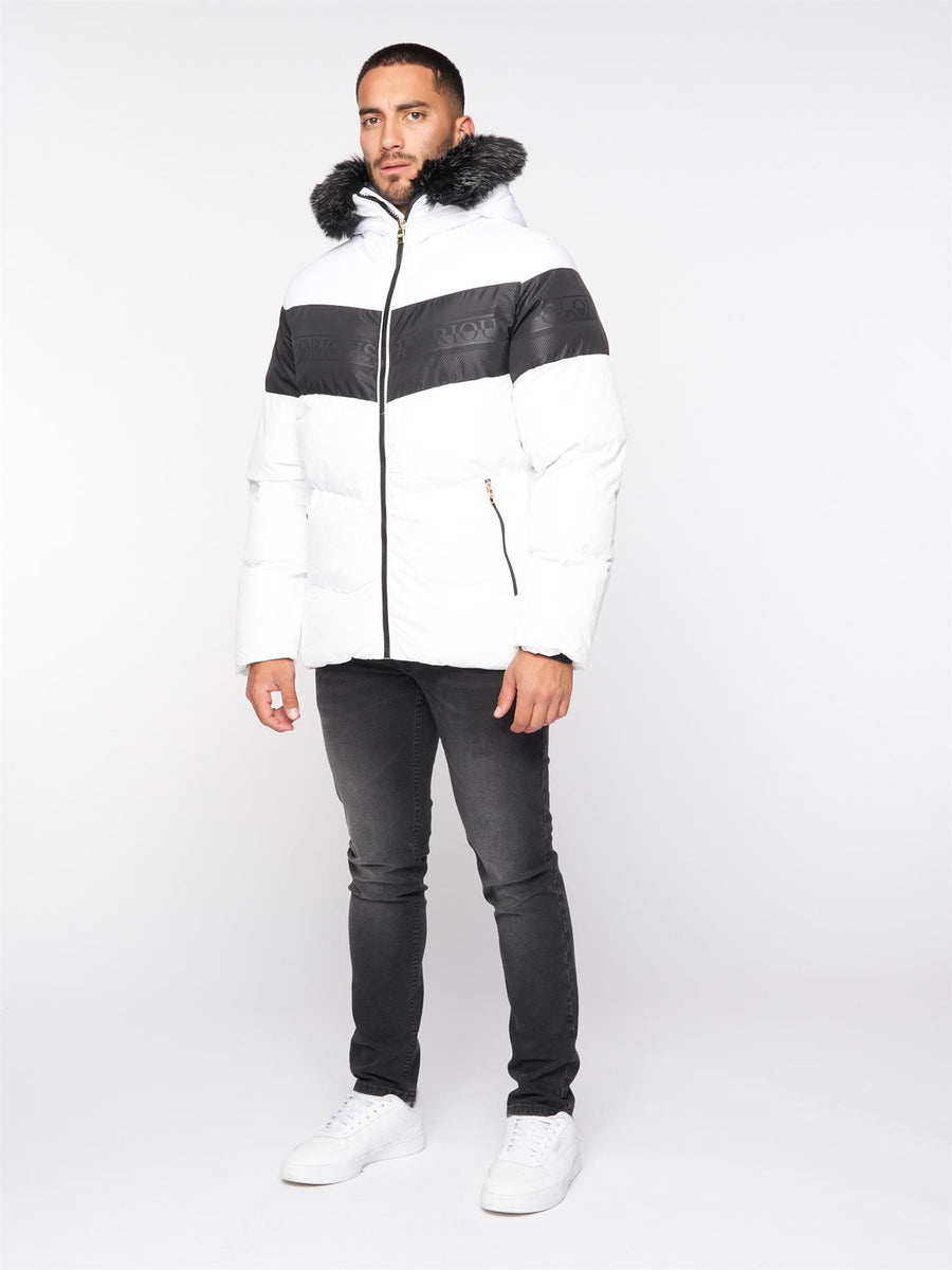 Rocavin Short Puffer Jacket White