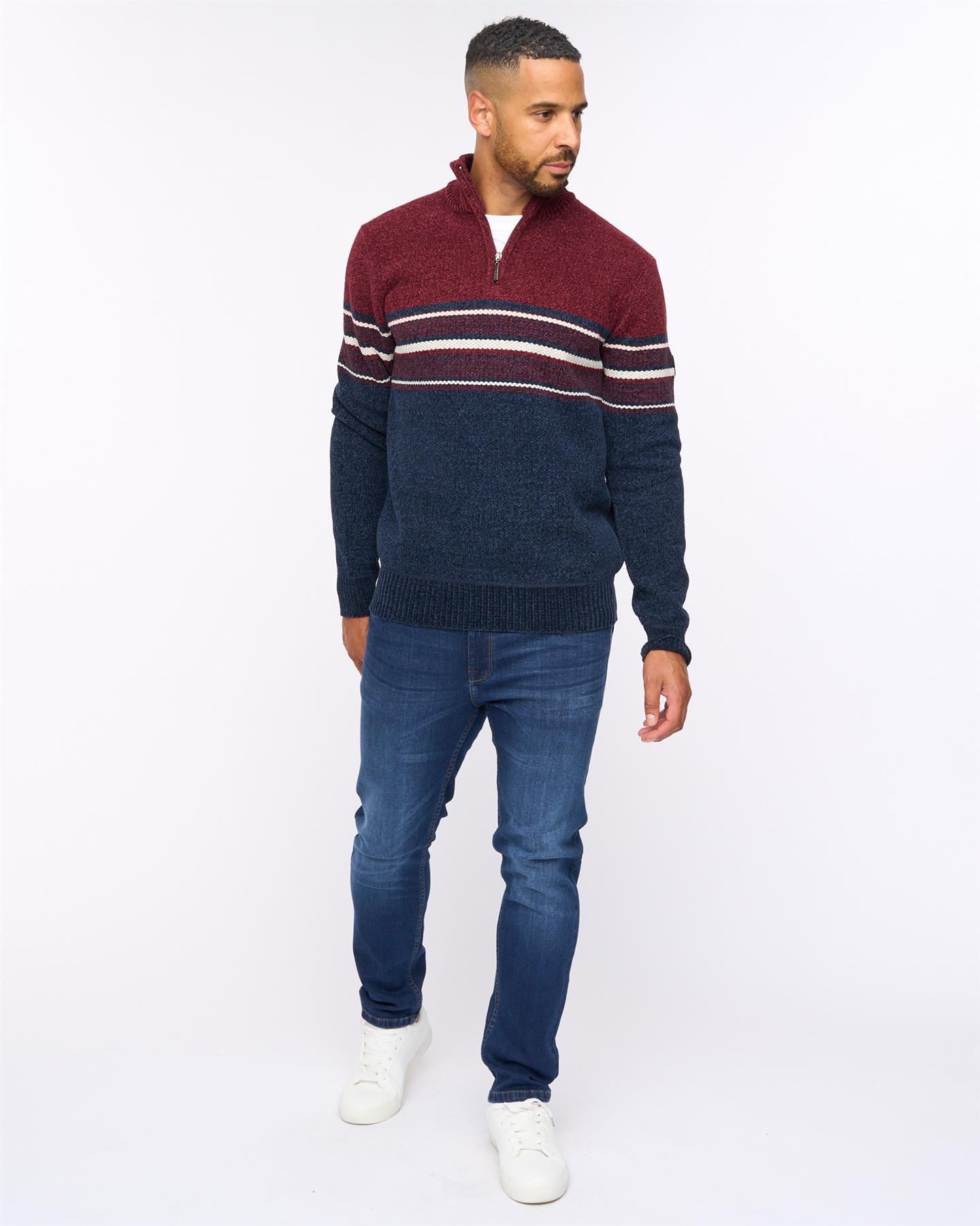 Feldstan 1/4 Zip Jumper Navy
