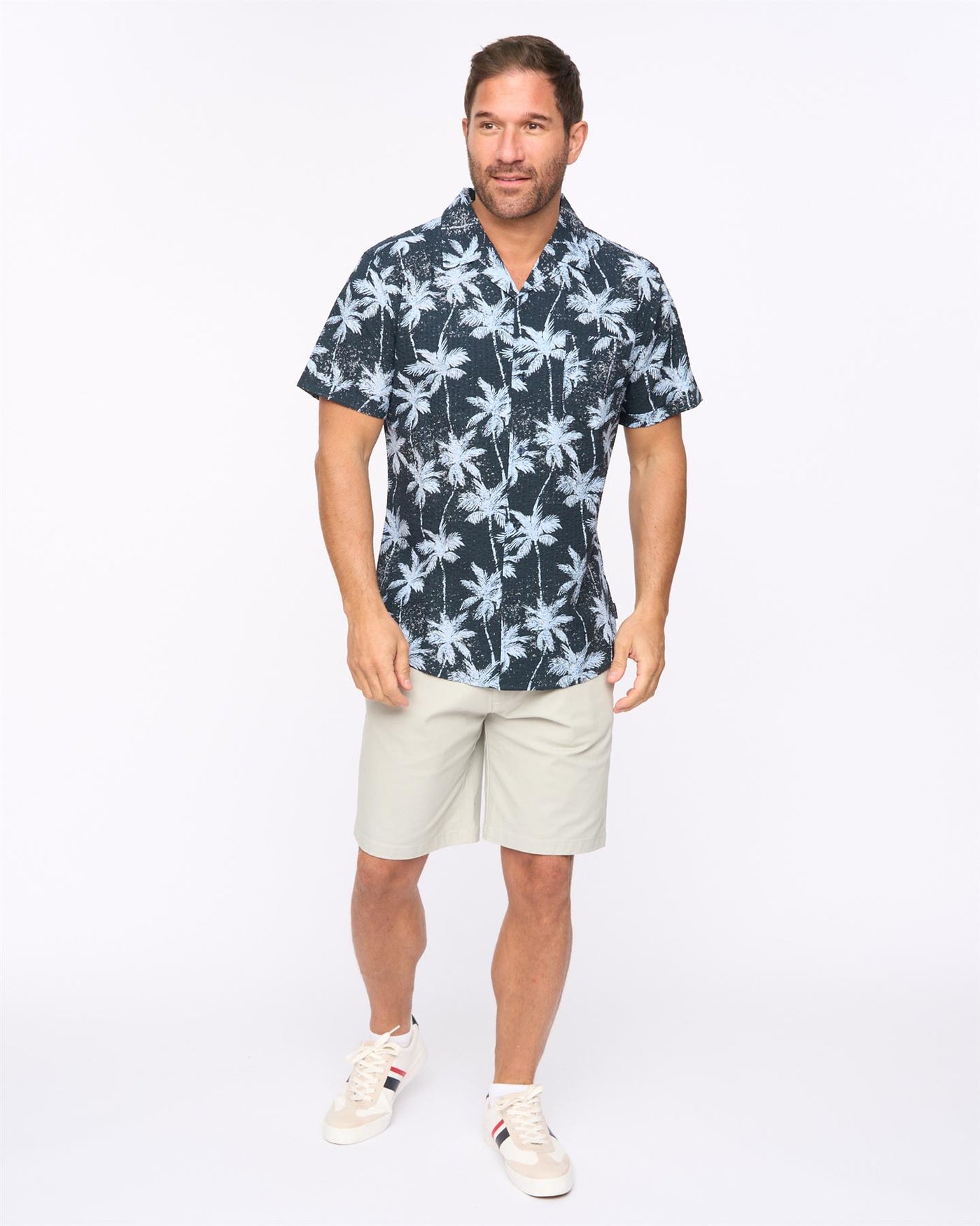 Mens Palmetto Short Sleeve Shirt Black