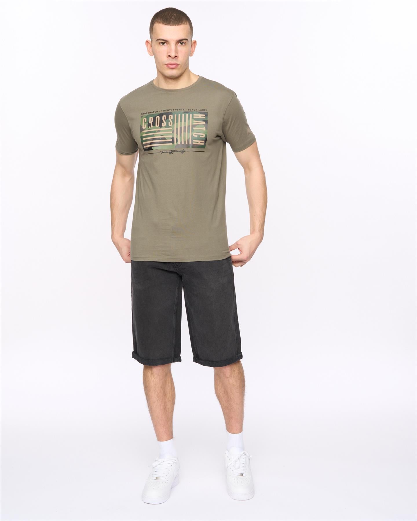 Mens Wenfore T-Shirt Dark Sage