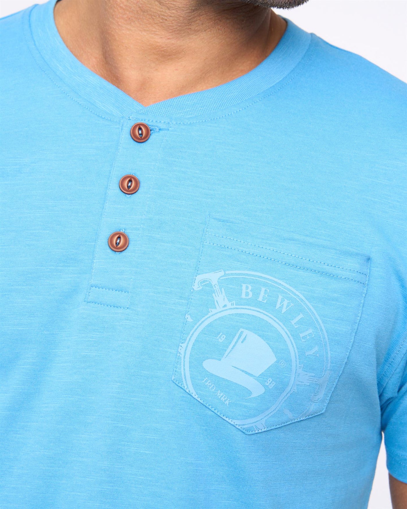 Mens Garside T-Shirt Blue