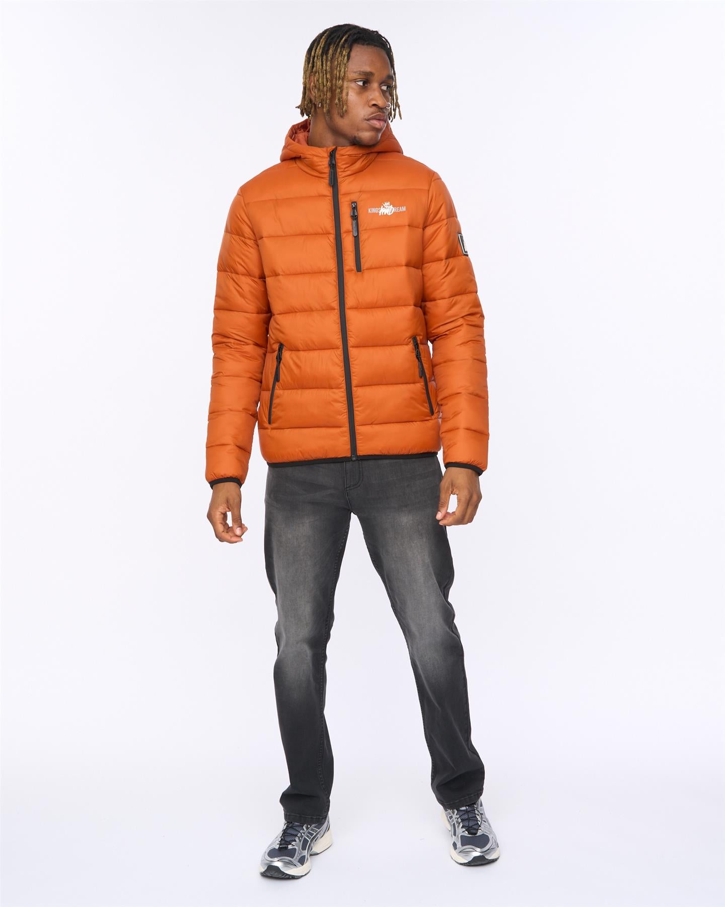 Mens Barcana Puffer Jacket Orange